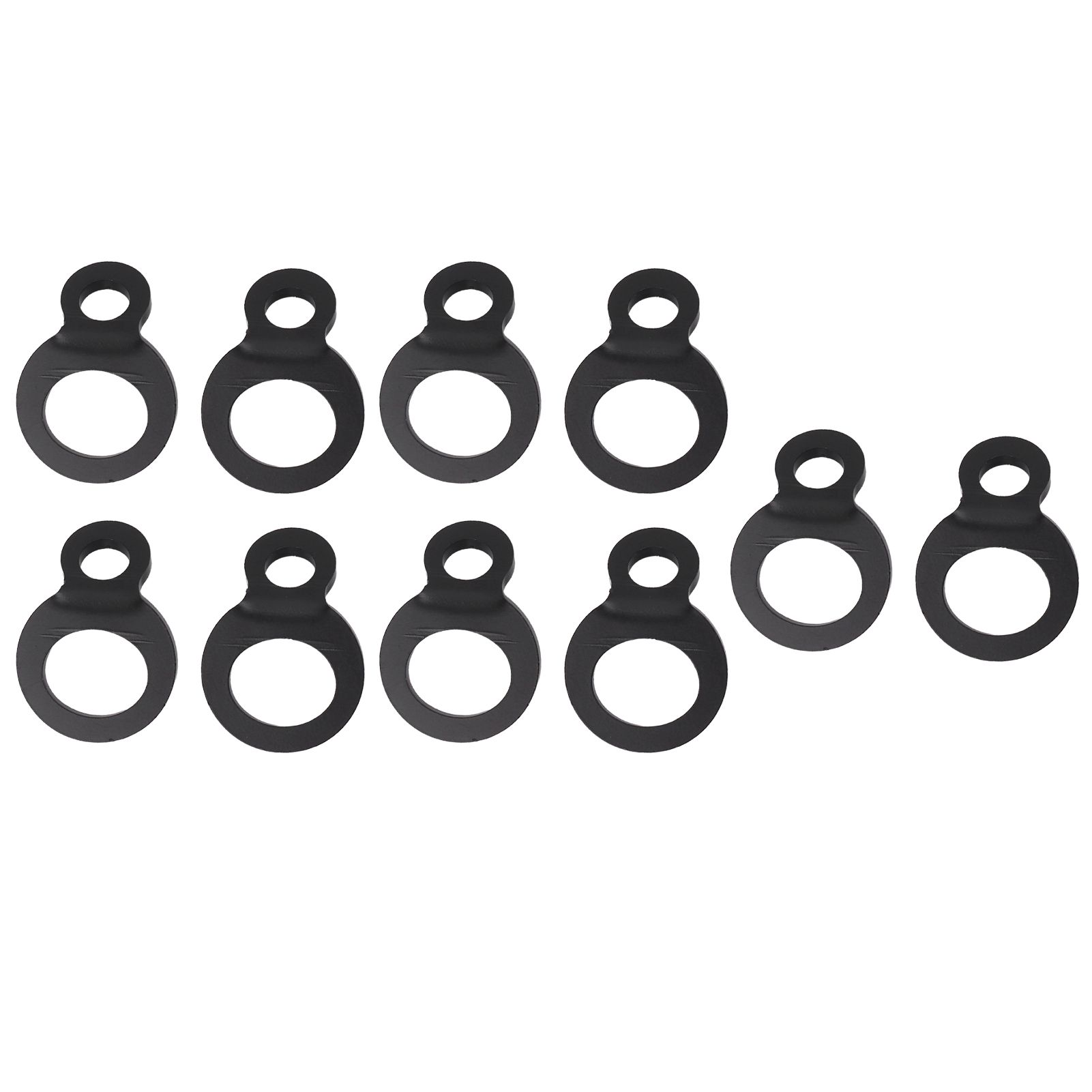 10PCS O Type Anchor Hooks Black Stainless Steel Tie Down Strapping Rings for view 10