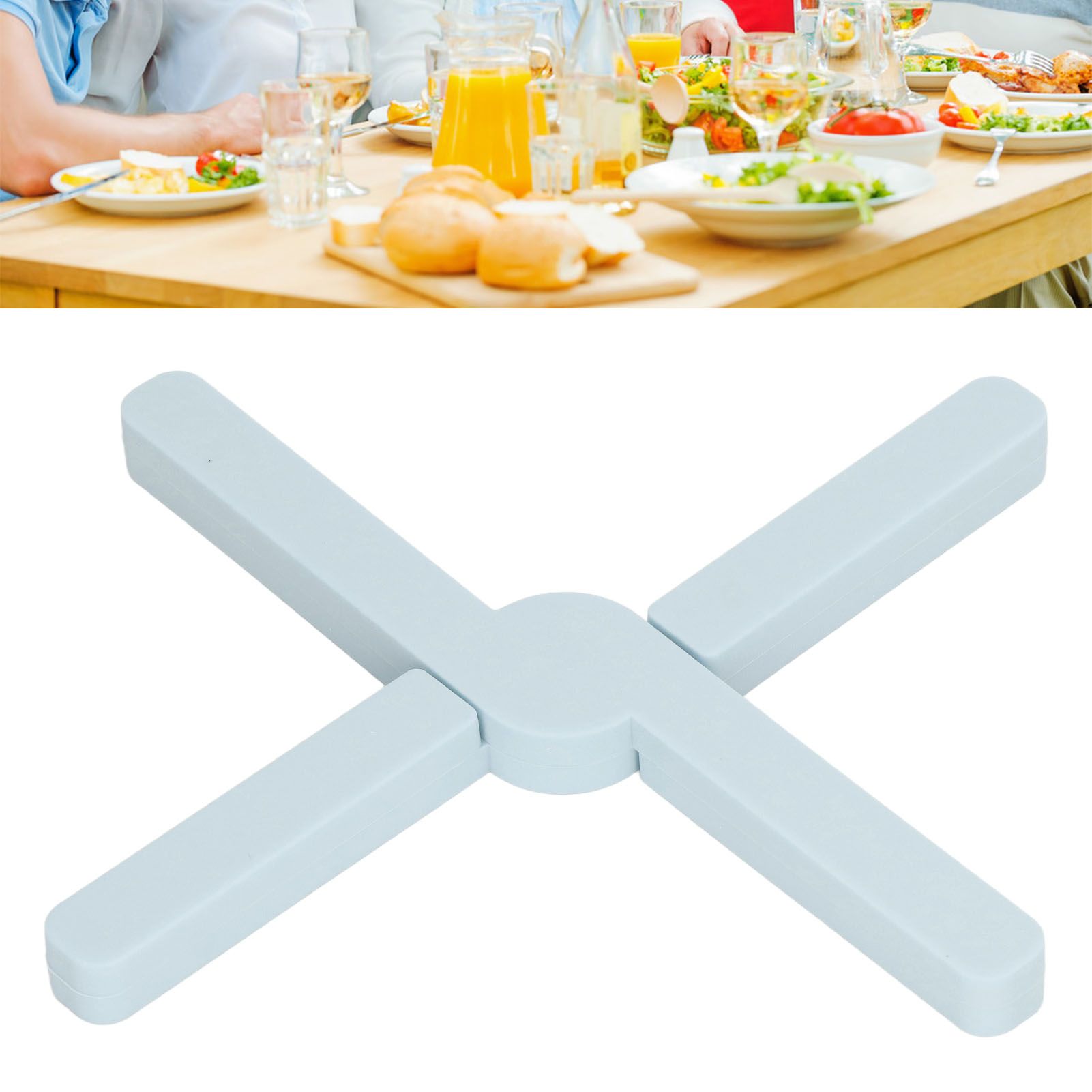 Silicone Trivet Thickened Foldable Heat Resistant Anti Slip Space Saving view 12