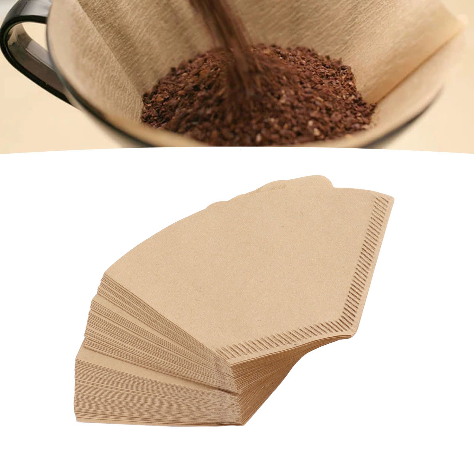 100 Count Cone Coffee Filters 1 to 2 Cups Coffee Paper Filters for Pour Over view 12
