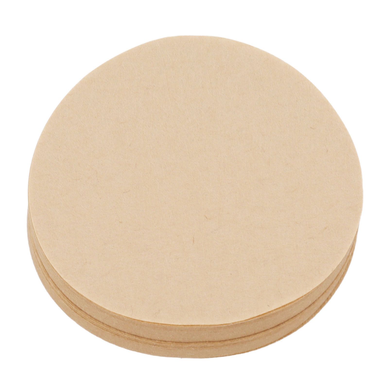 100Pcs 64mm Round Coffee Filter Unbleached Natural Coffee Filter Paper for 1 view 3