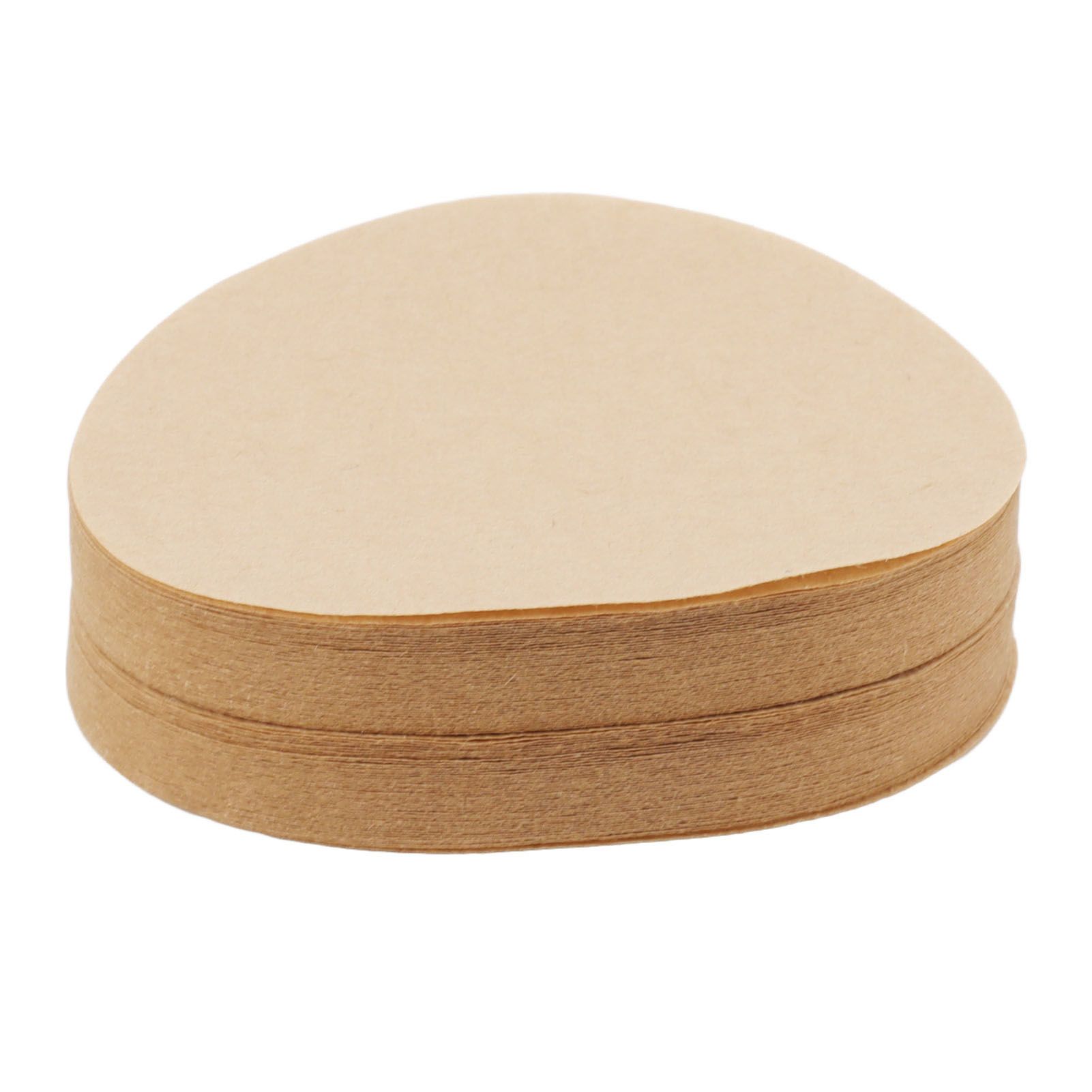 100Pcs 64mm Round Coffee Filter Unbleached Natural Coffee Filter Paper for 1 view 4