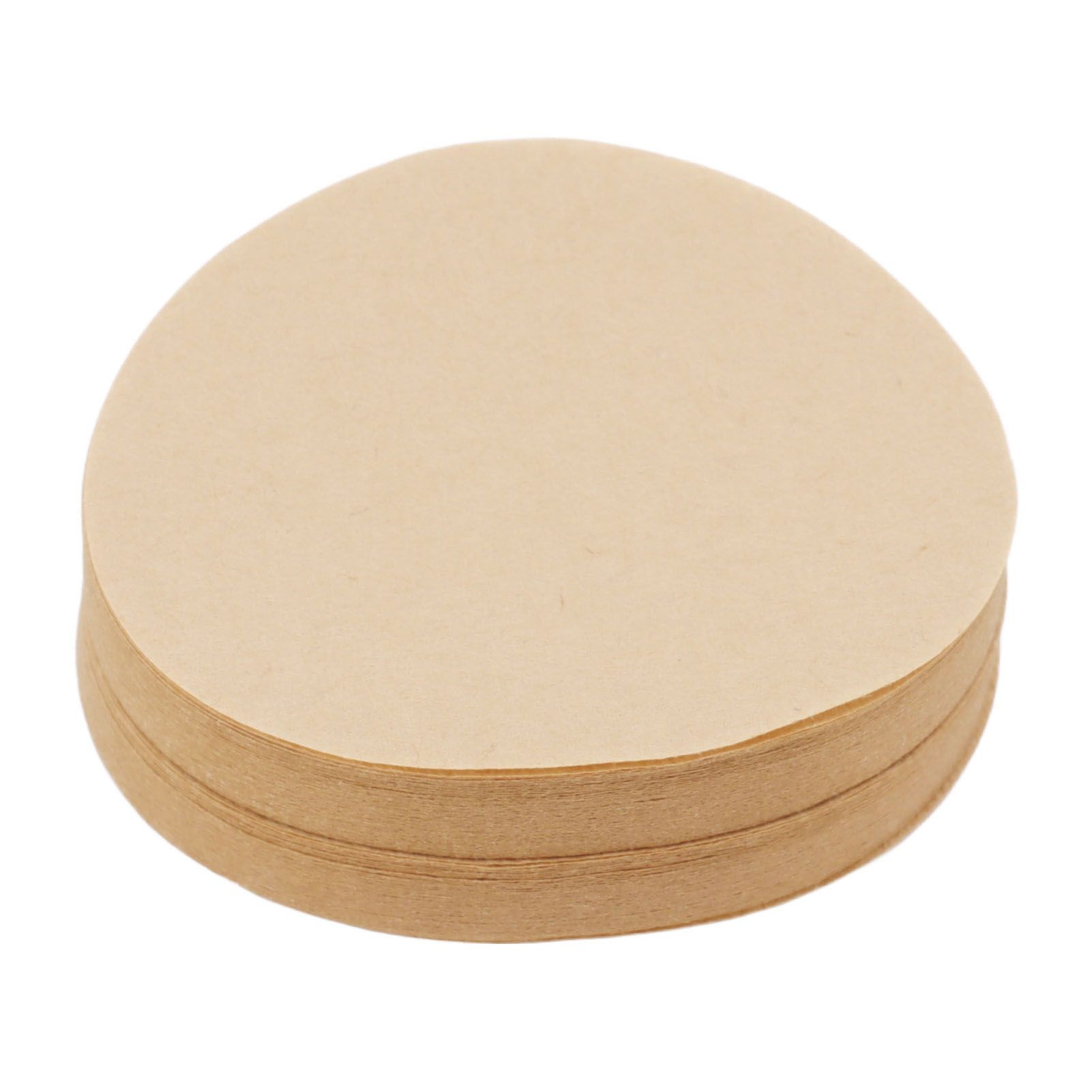 100Pcs 64mm Round Coffee Filter Unbleached Natural Coffee Filter Paper for 1 view 5