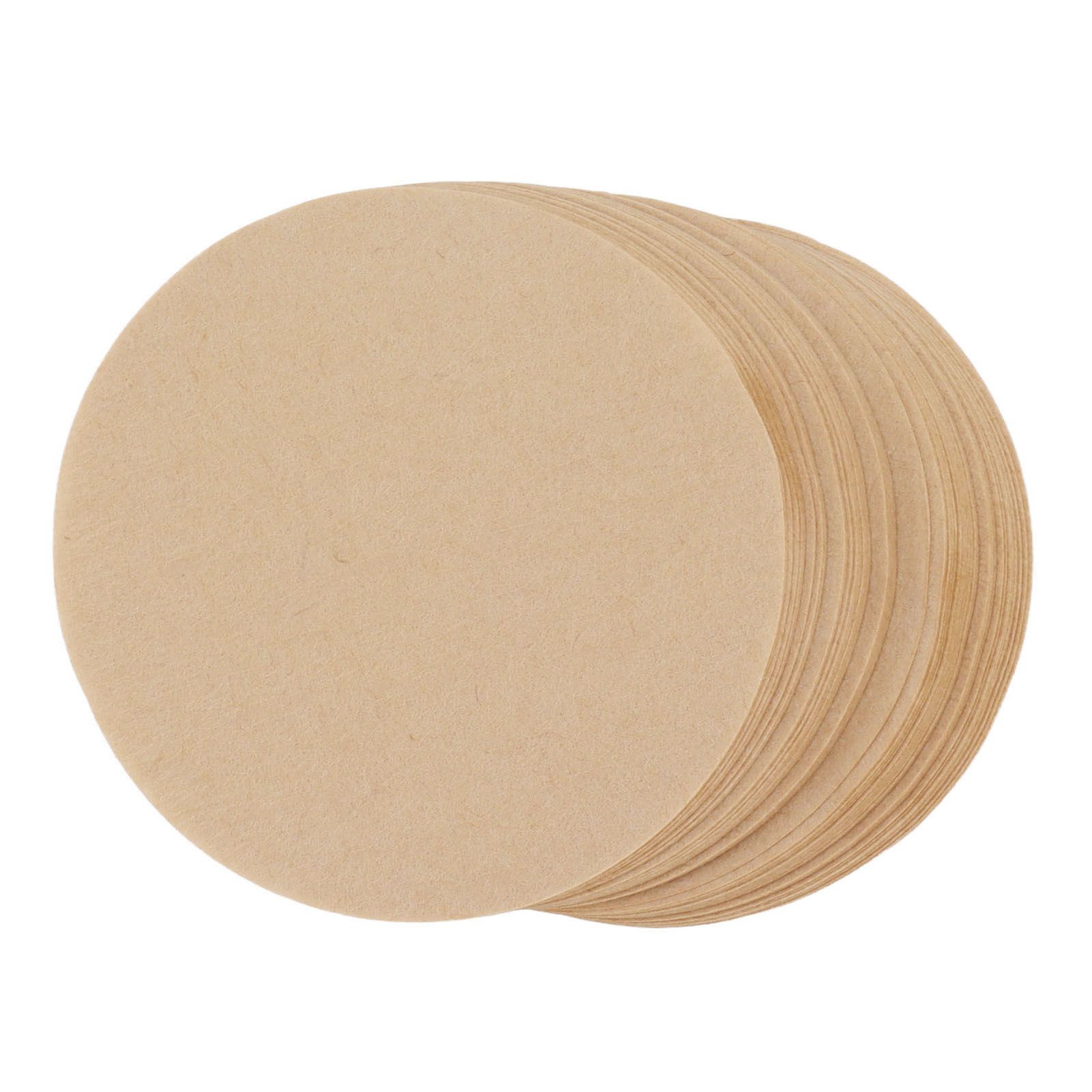 100Pcs 64mm Round Coffee Filter Unbleached Natural Coffee Filter Paper for 1 view 8