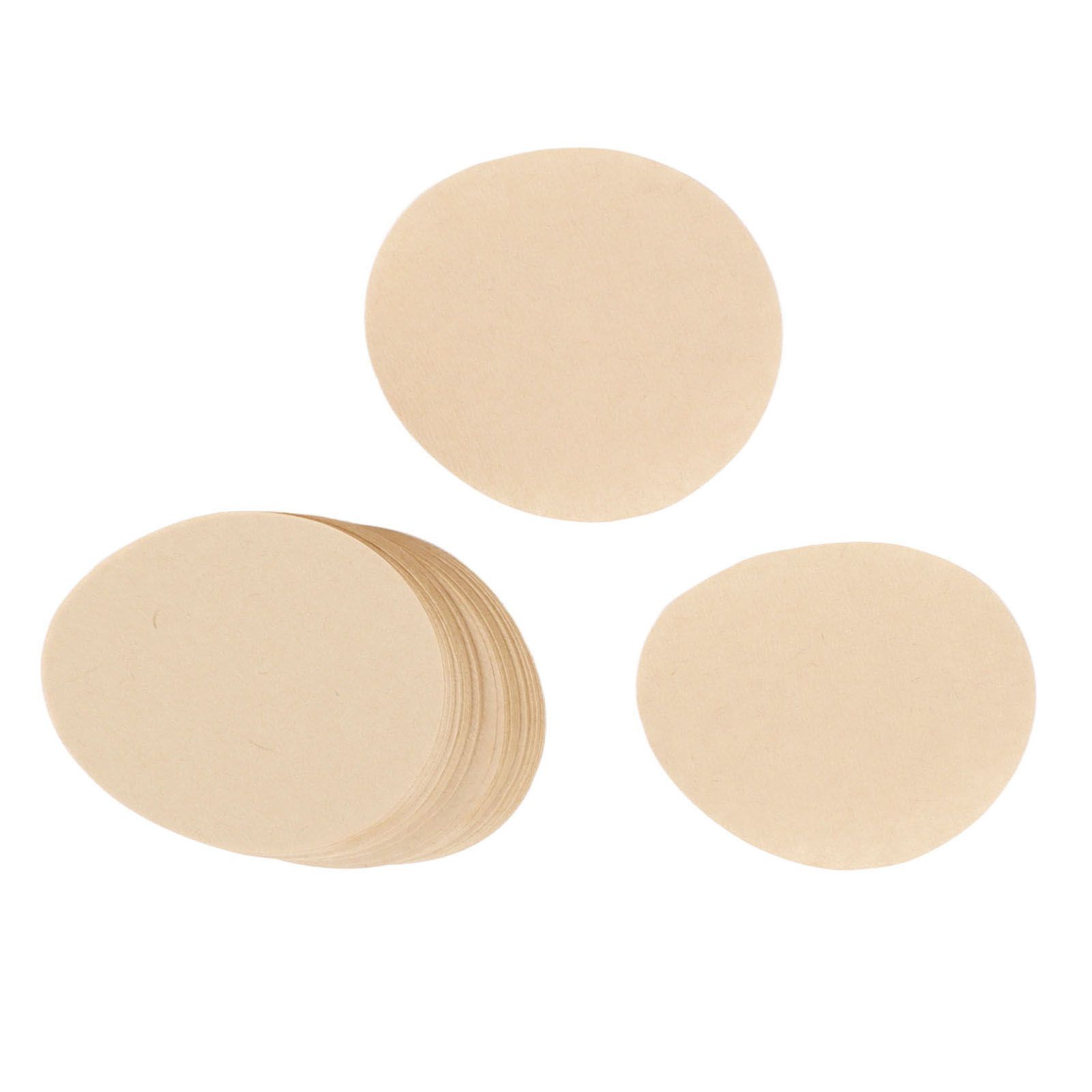 100Pcs 64mm Round Coffee Filter Unbleached Natural Coffee Filter Paper for 1 view 10