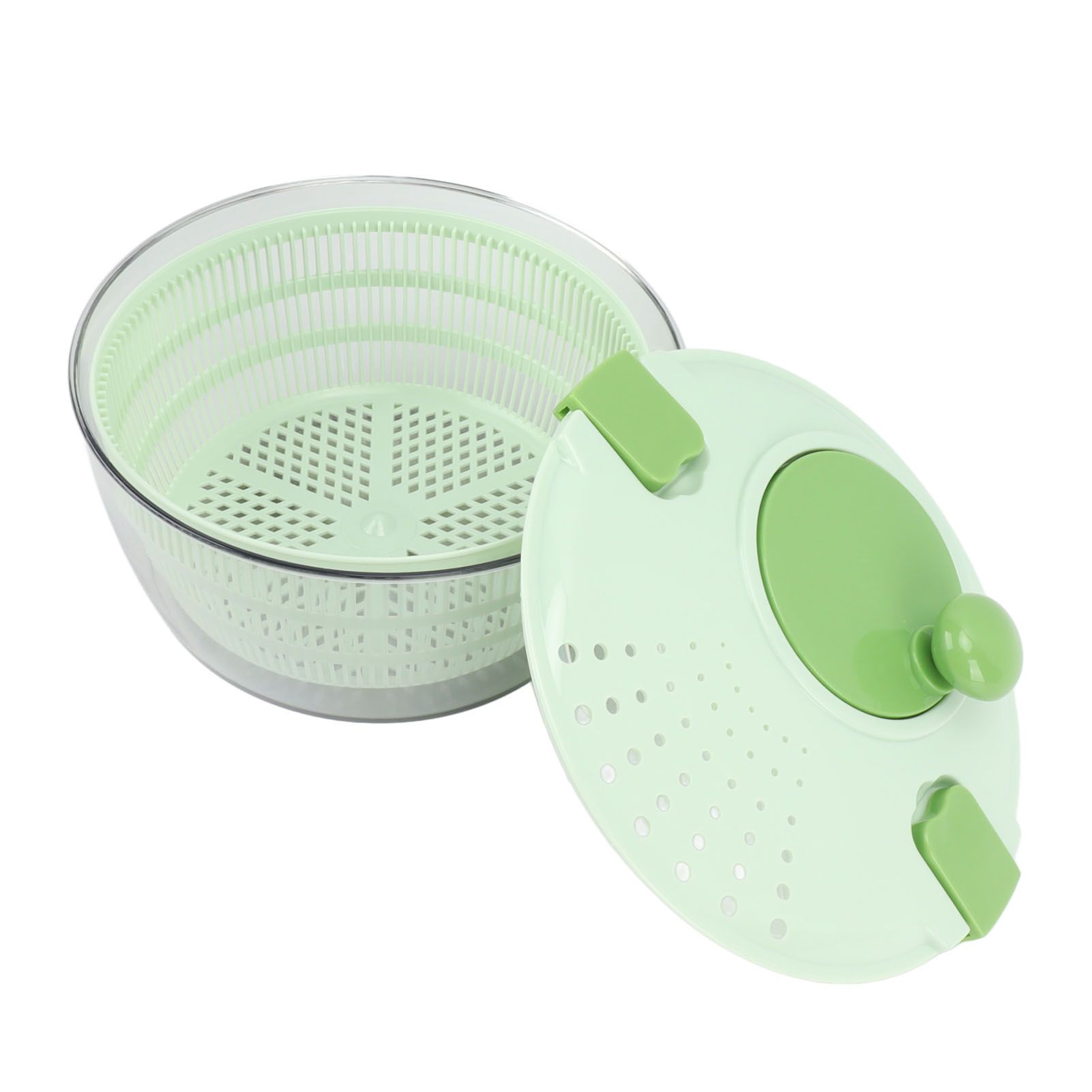 Salad Spinner Plastic Time Saving Fast Mixing Washable Rotatable Veggie Washer view 6