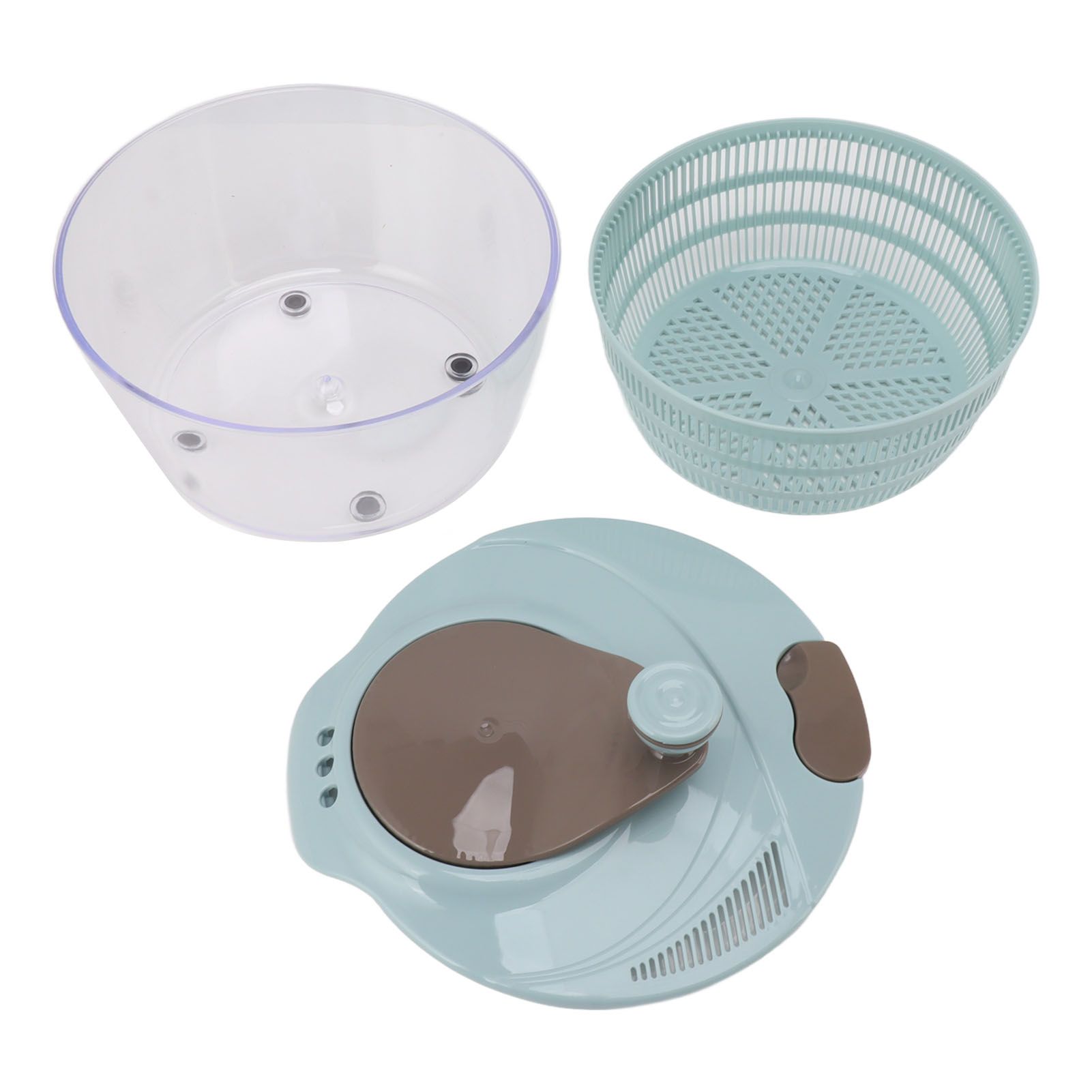 Salad Spinner Plastic Time Saving Fast Mixing Washable Rotatable Veggie Washer