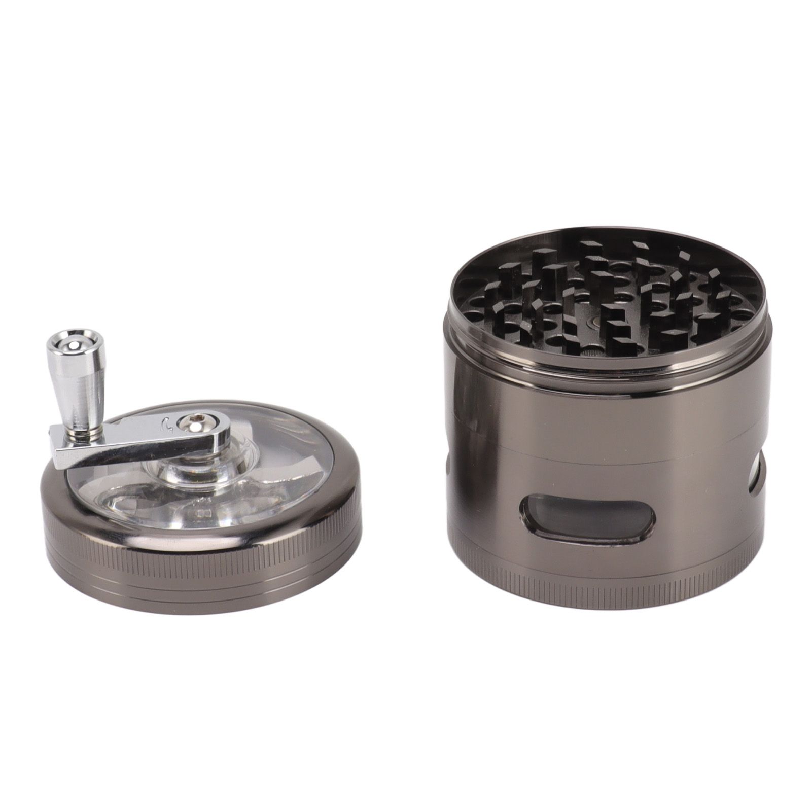 Manual Spice Grinder Zinc Alloy Portable Herb Mill Powder Grinding Machine for view 2