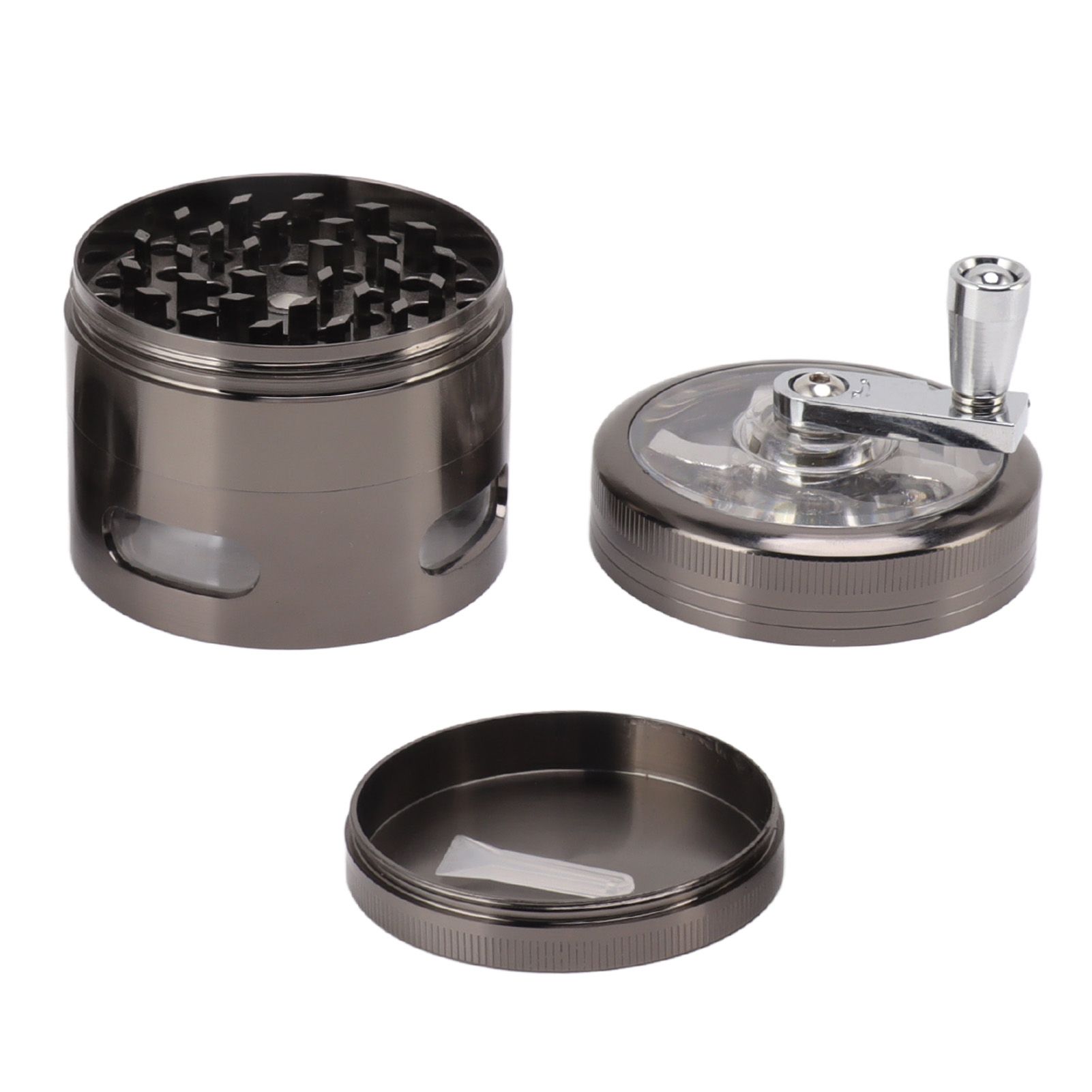 Manual Spice Grinder Zinc Alloy Portable Herb Mill Powder Grinding Machine for view 4