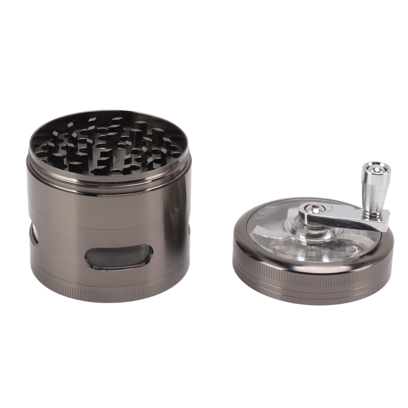 Manual Spice Grinder Zinc Alloy Portable Herb Mill Powder Grinding Machine for view 5