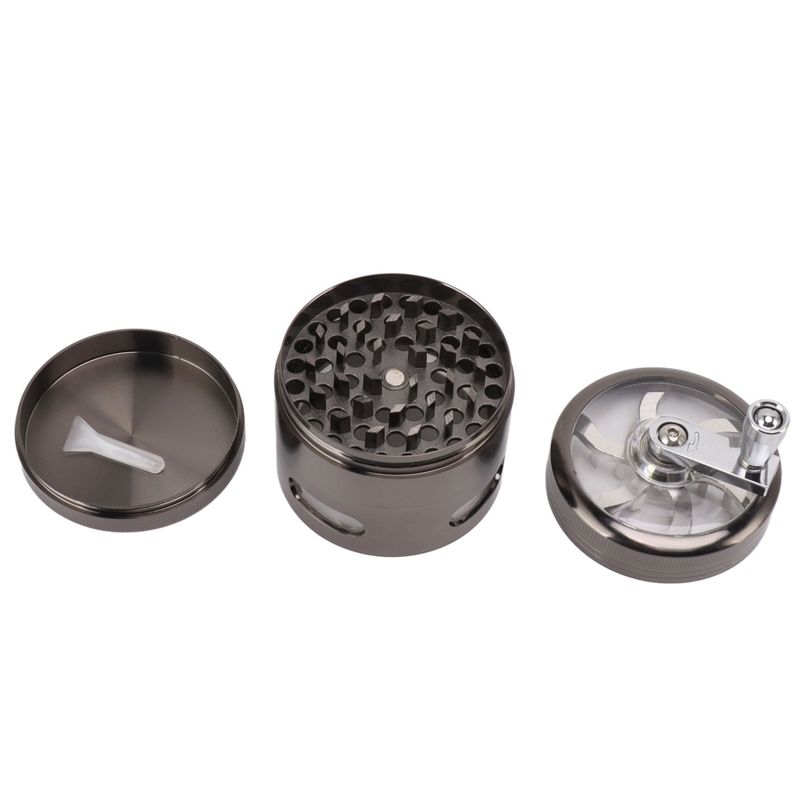 Manual Spice Grinder Zinc Alloy Portable Herb Mill Powder Grinding Machine for view 7