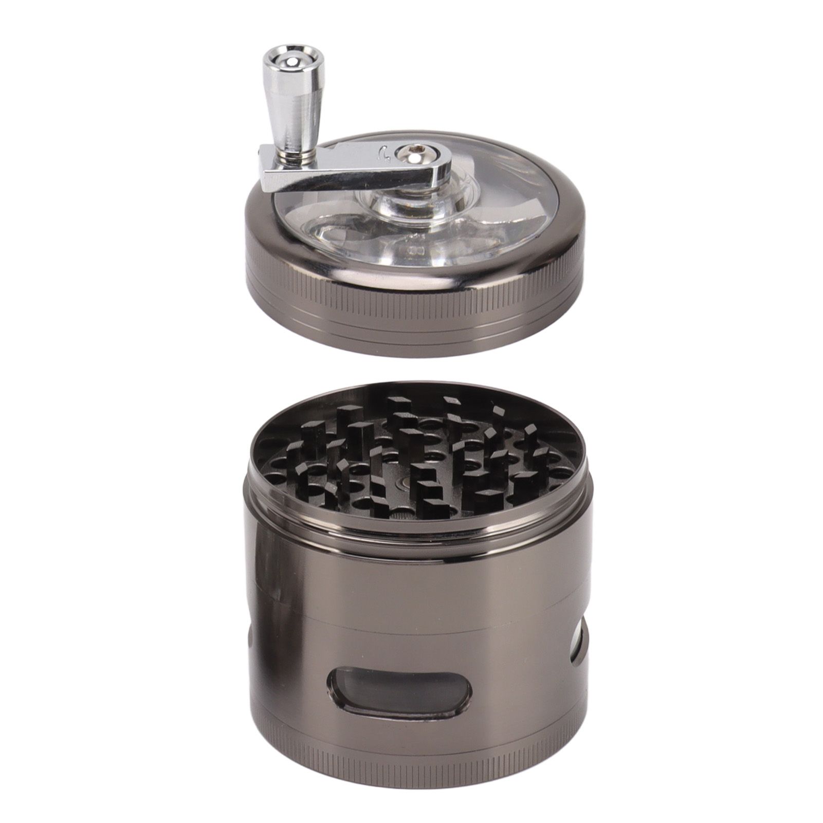 Manual Spice Grinder Zinc Alloy Portable Herb Mill Powder Grinding Machine for view 9
