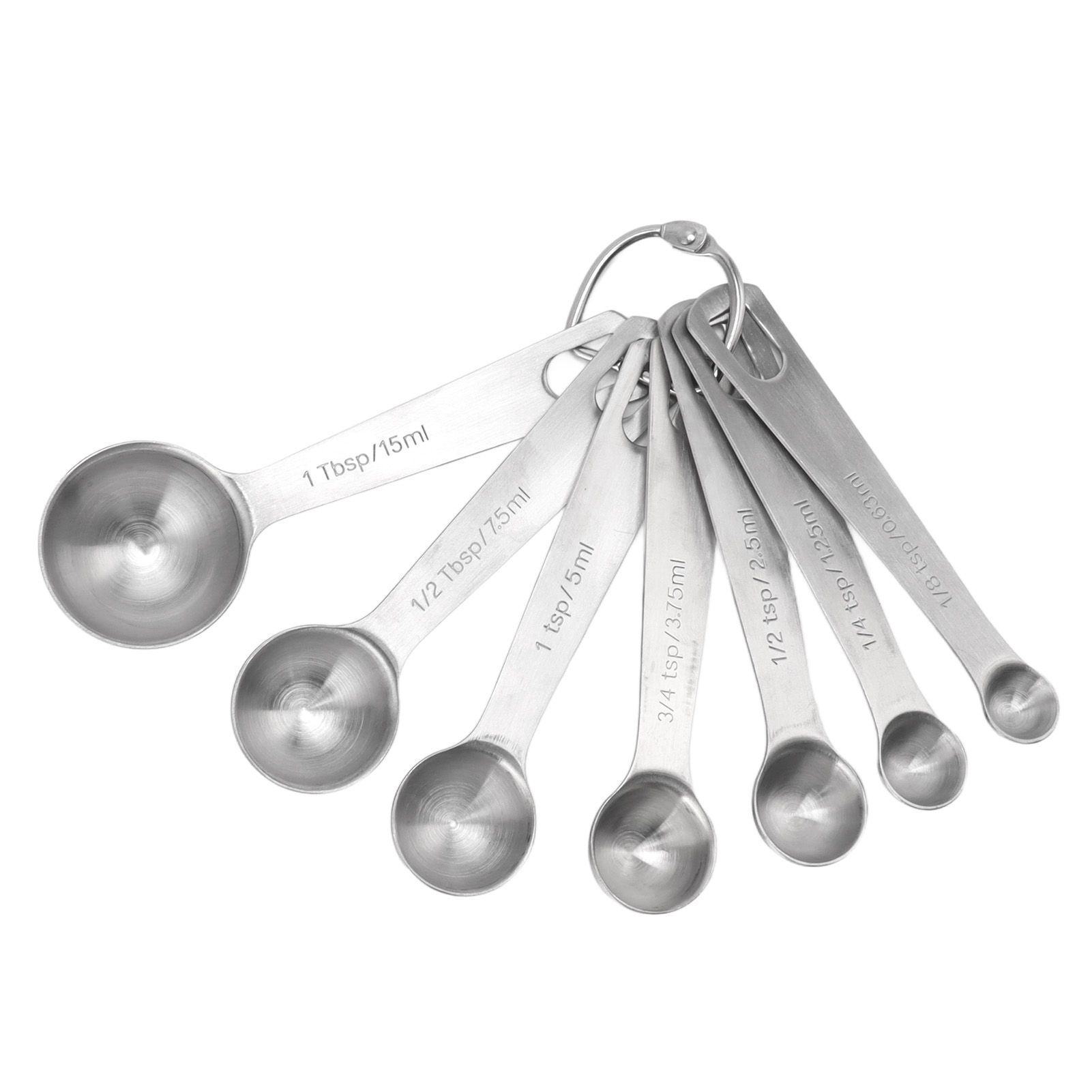 7 PCS Stainless Steel Measuring Spoons Set Small Measuring Teaspoons Baking