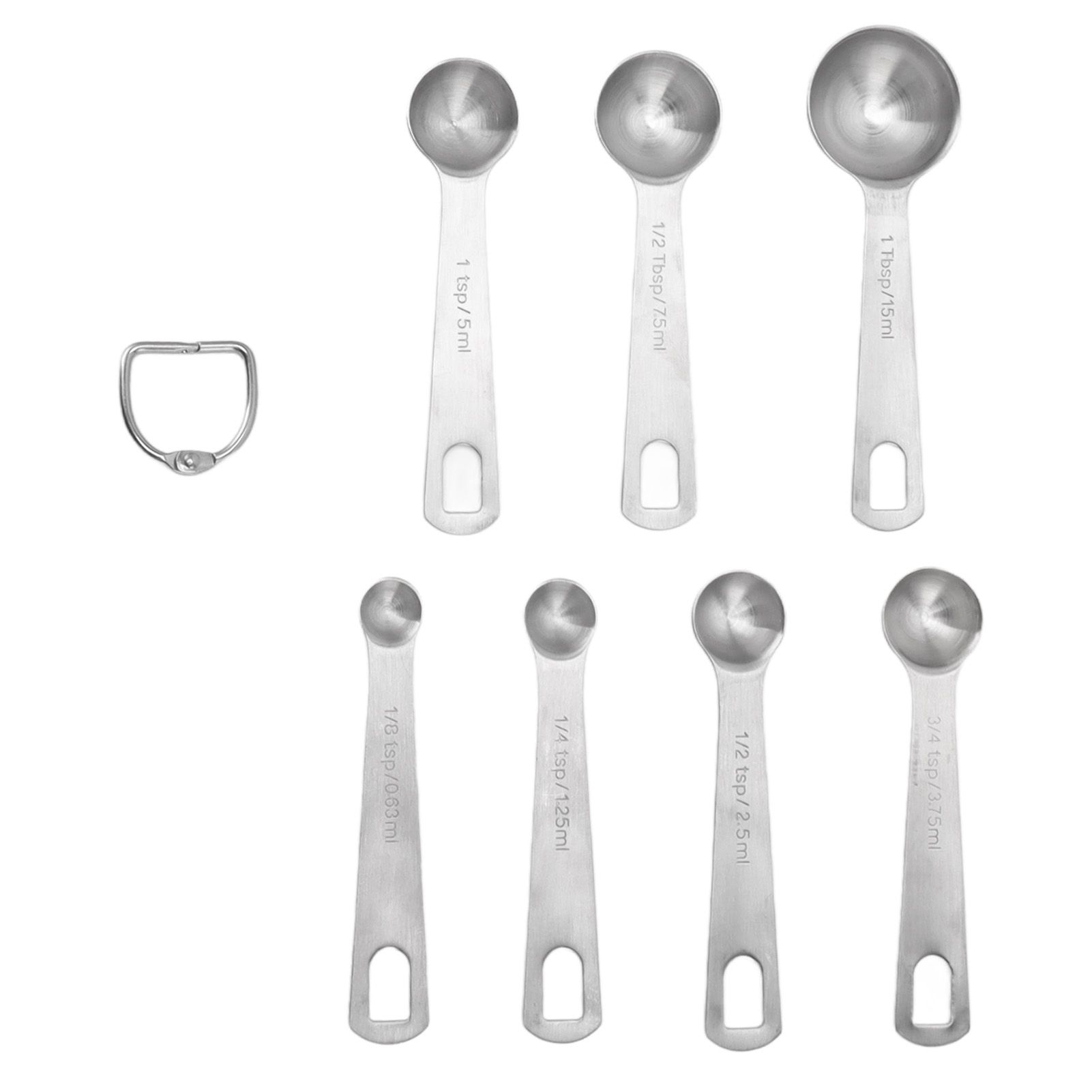 7 PCS Stainless Steel Measuring Spoons Set Small Measuring Teaspoons Baking view 2