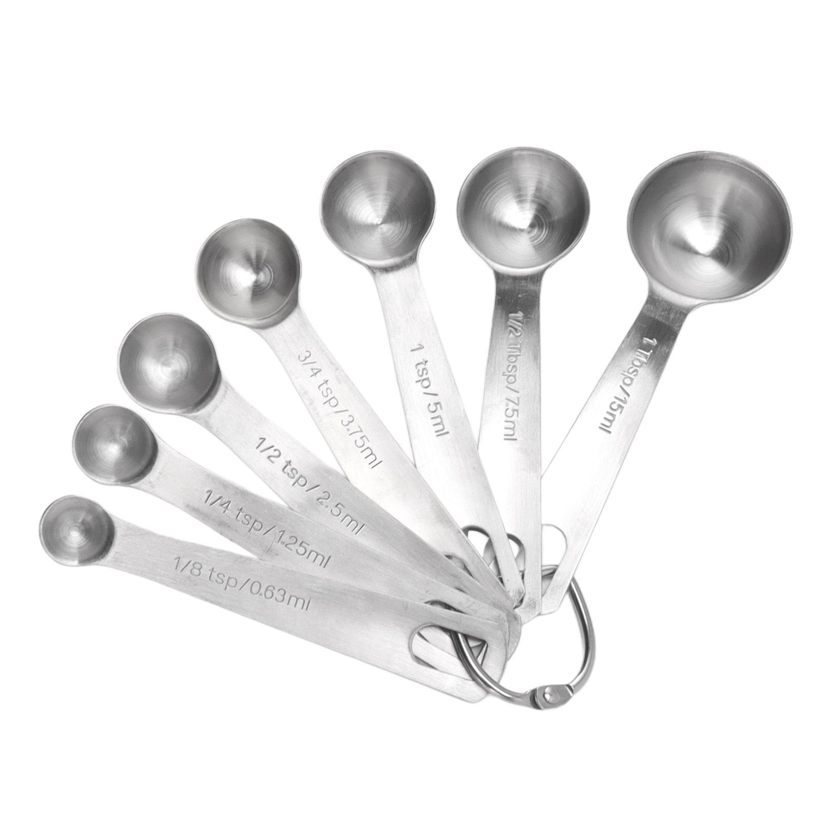 7 PCS Stainless Steel Measuring Spoons Set Small Measuring Teaspoons Baking view 4