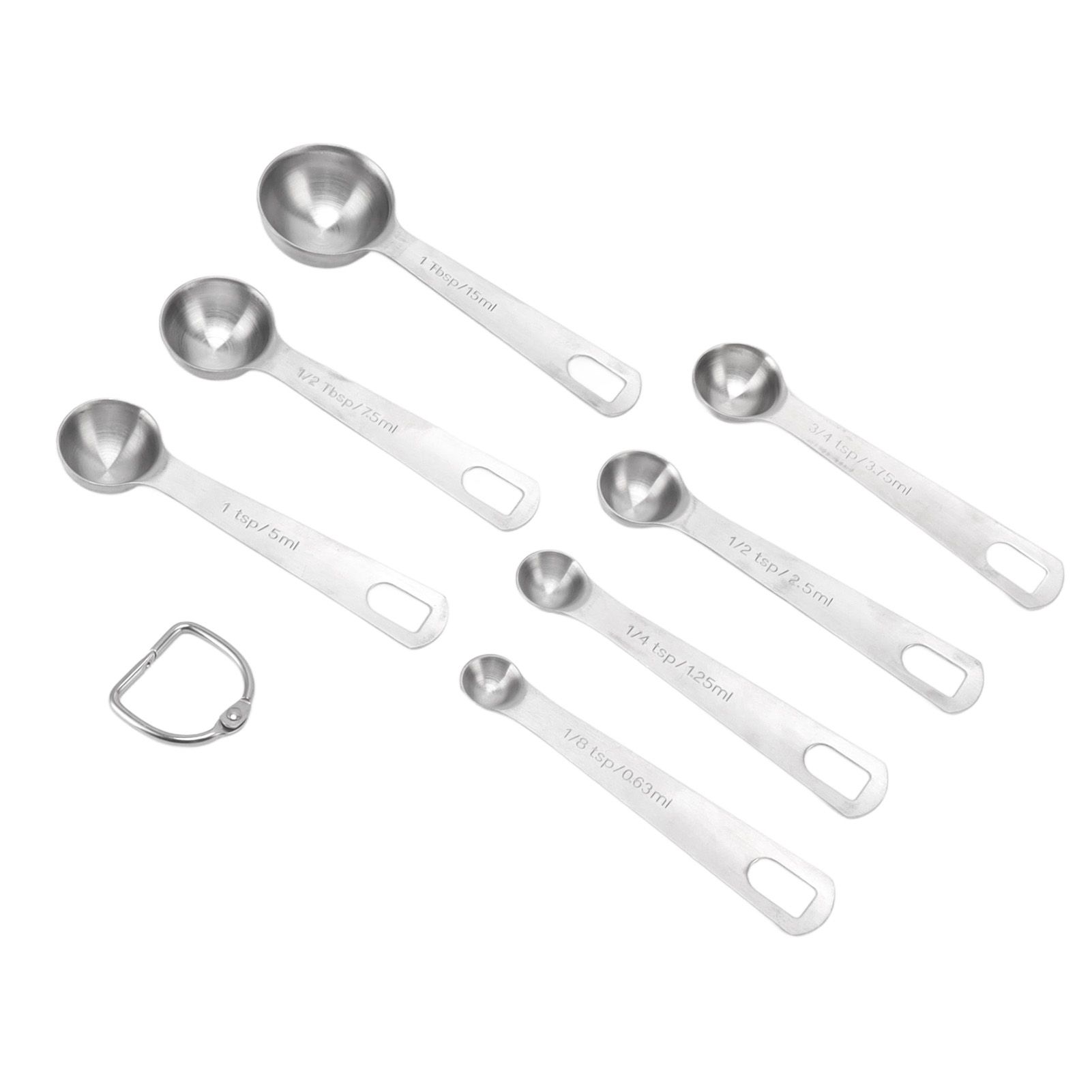 7 PCS Stainless Steel Measuring Spoons Set Small Measuring Teaspoons Baking view 5