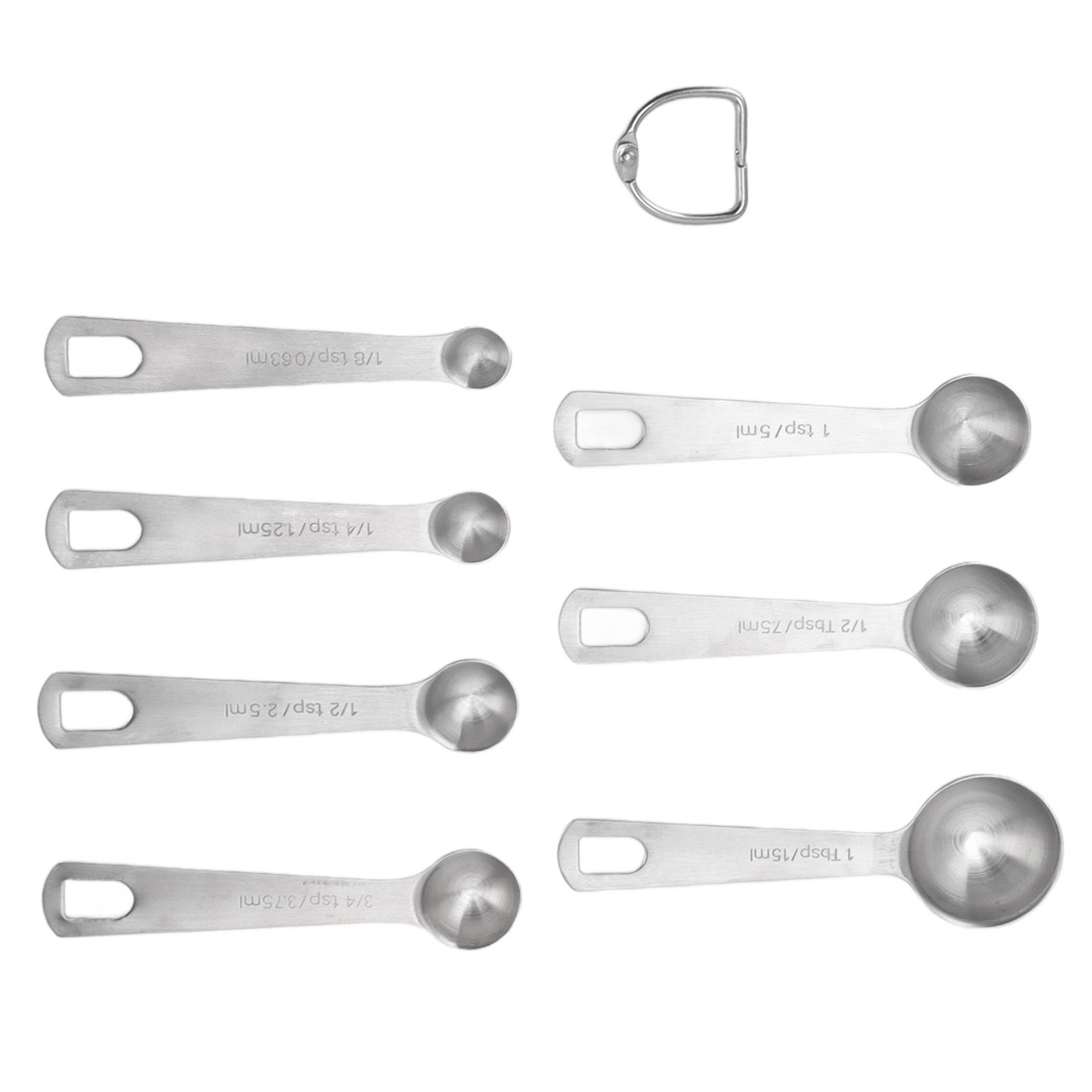 7 PCS Stainless Steel Measuring Spoons Set Small Measuring Teaspoons Baking view 7
