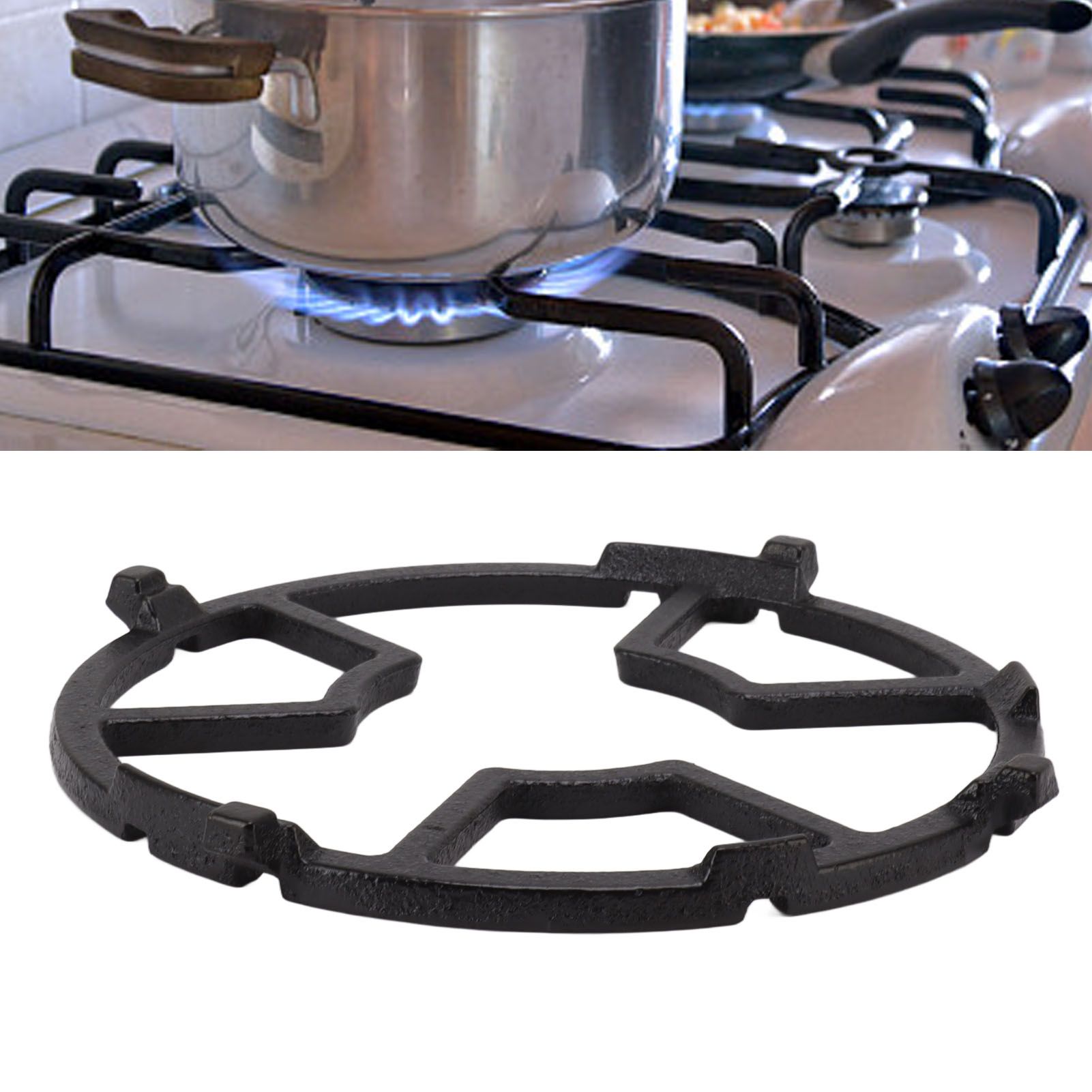 Cast Iron Wok Rack Universal Slip Resistant Gas Stove Wok Ring for Kitchen view 11