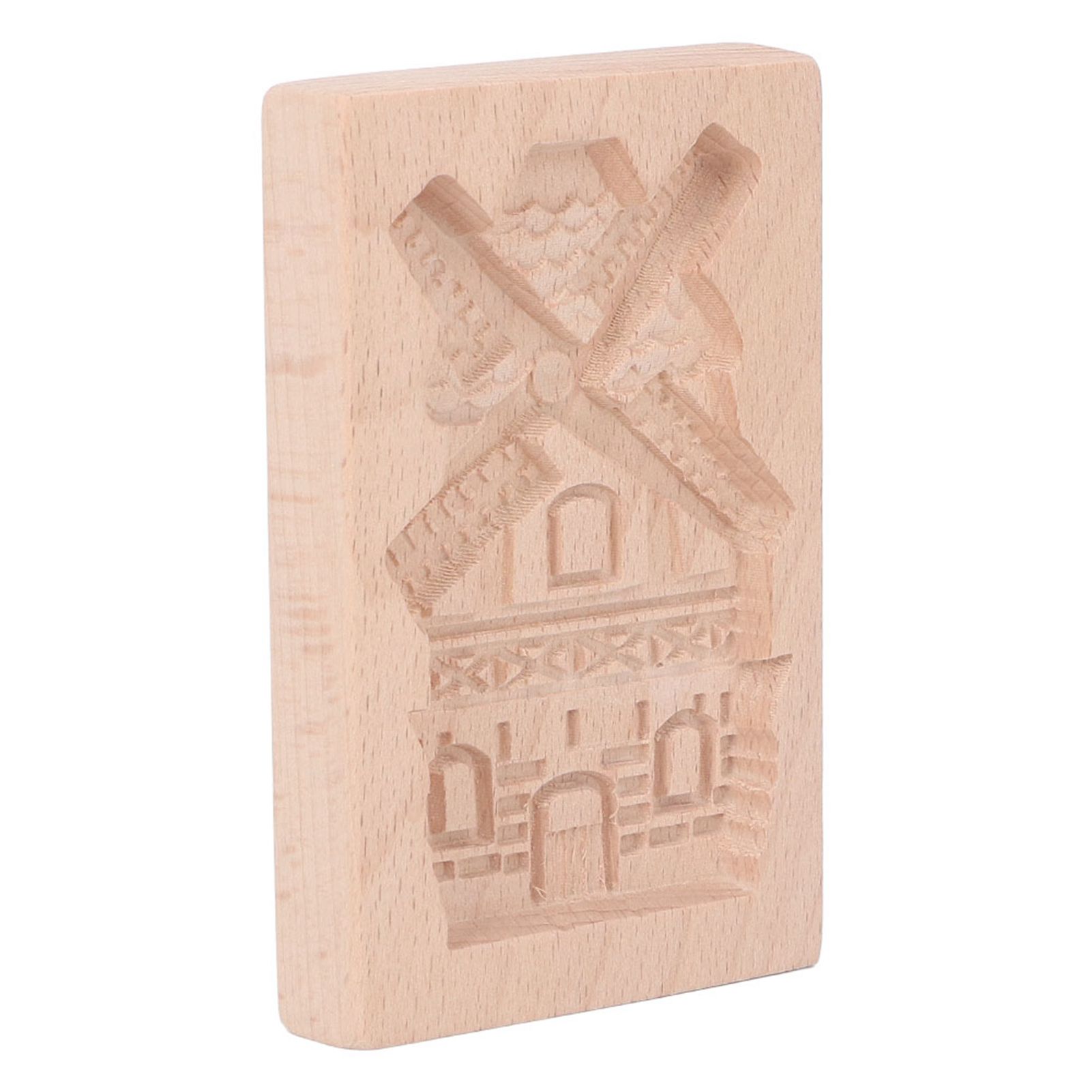 Wooden Cookie Mould Beechwood Reusable Washable Biscuit Press Stamp Mold for view 3