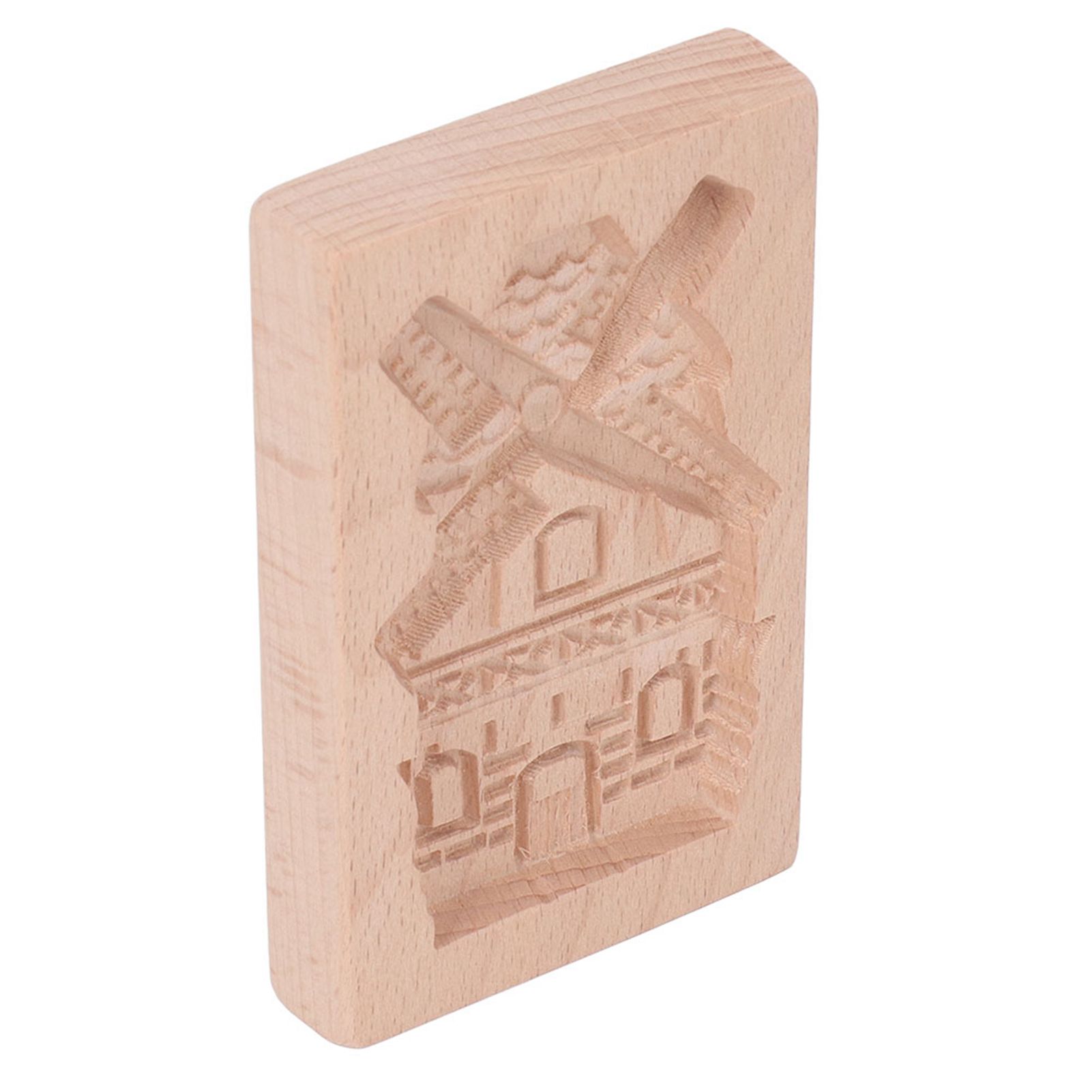 Wooden Cookie Mould Beechwood Reusable Washable Biscuit Press Stamp Mold for view 4