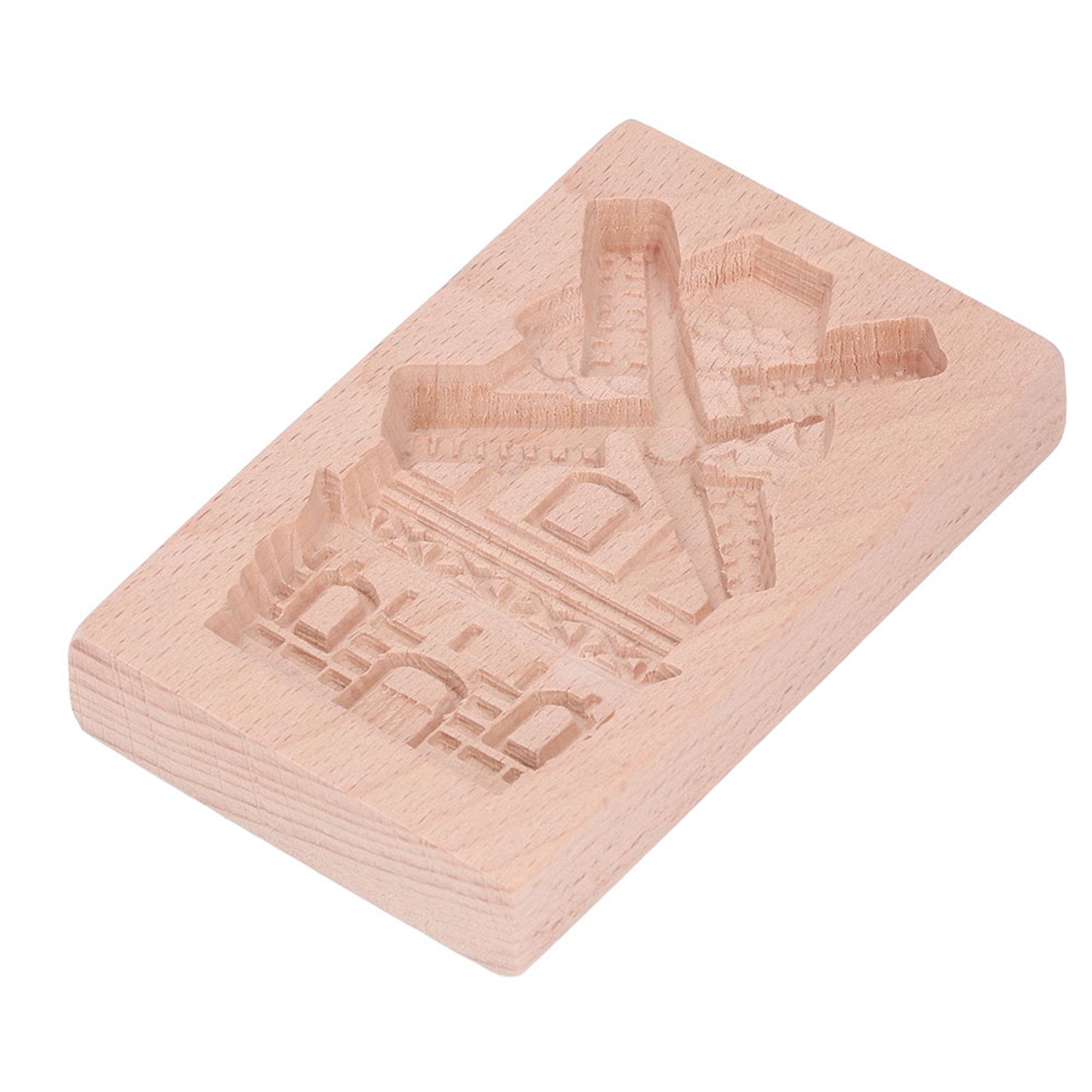 Wooden Cookie Mould Beechwood Reusable Washable Biscuit Press Stamp Mold for view 7