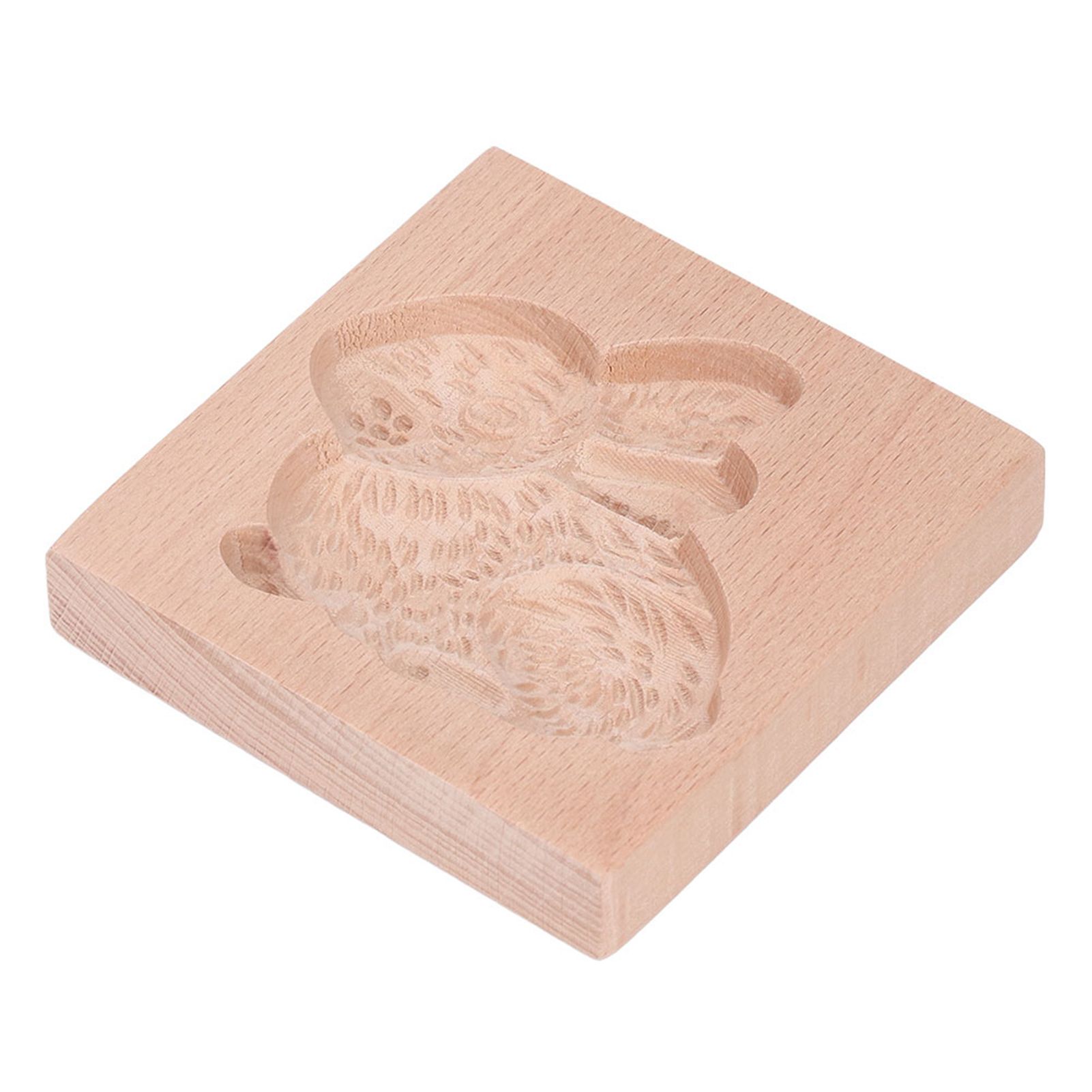 Wooden Cookie Mould Beechwood Reusable Washable Biscuit Press Stamp Mold for view 2