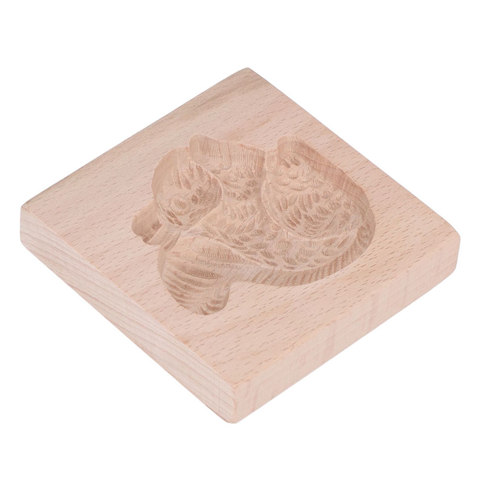 Wooden Cookie Mould Beechwood Reusable Washable Biscuit Press Stamp Mold for view 5