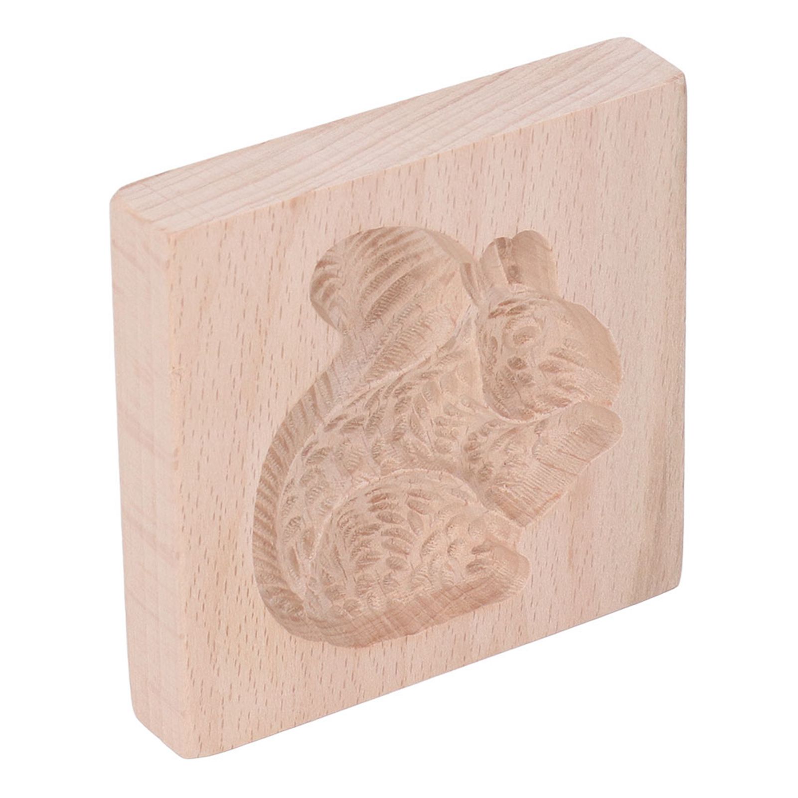 Wooden Cookie Mould Beechwood Reusable Washable Biscuit Press Stamp Mold for view 6
