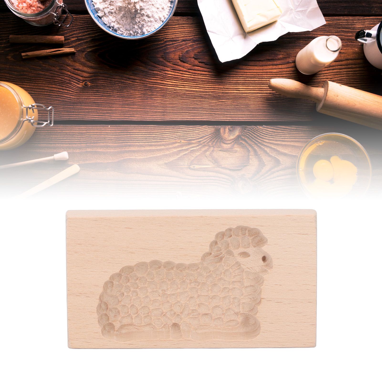 Animal Cookie Mold Lovely Vivid Wooden Biscuit Press Stamp Easy Demoulding view 11
