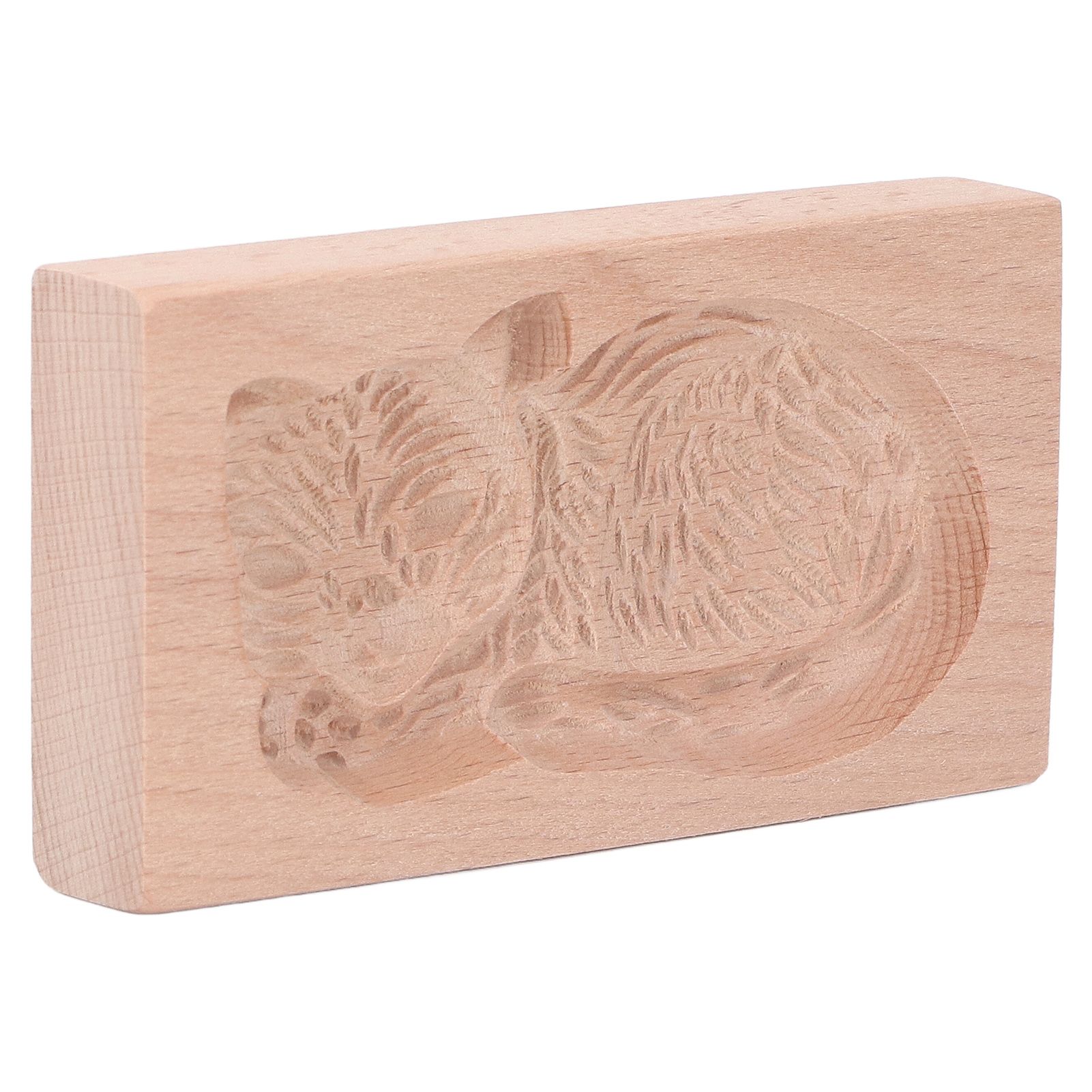 Animal Cookie Mold Lovely Vivid Wooden Biscuit Press Stamp Easy Demoulding view 2