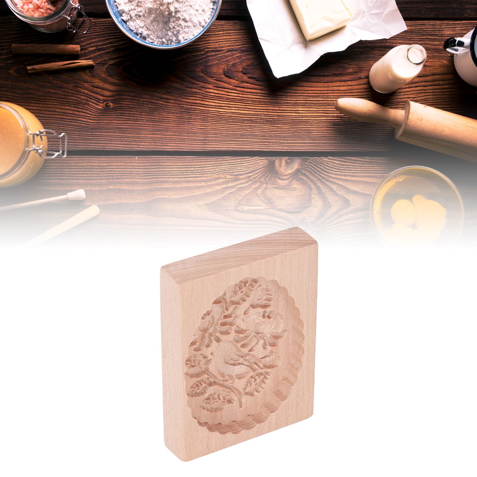 Animal Cookie Mold Lovely Vivid Wooden Biscuit Press Stamp Easy Demoulding view 11