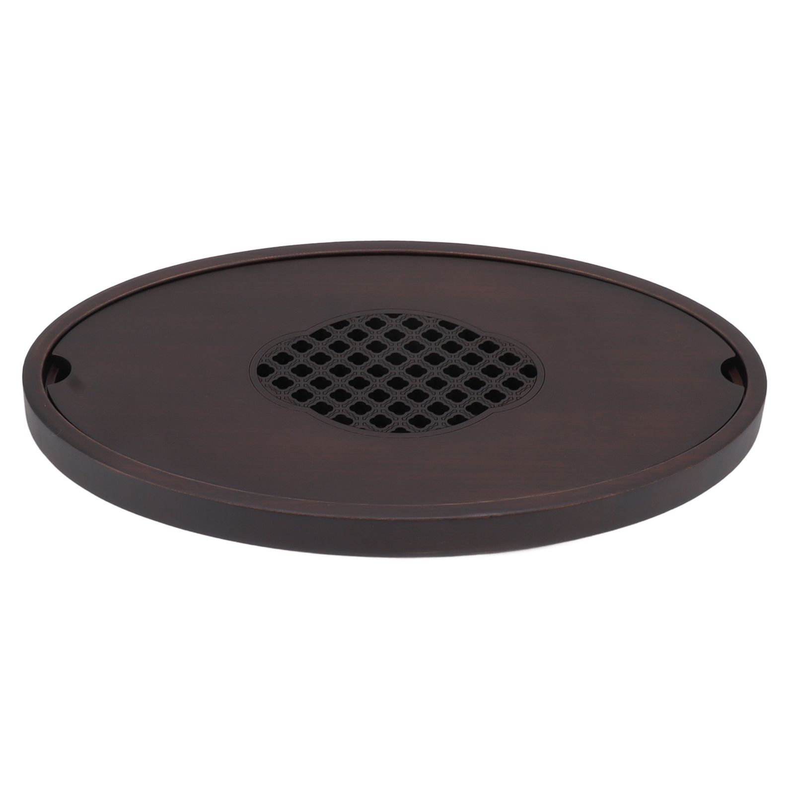 Bamboo Tea Table Tray Walnut Color Simple Elegant Chinese Style Water Storage