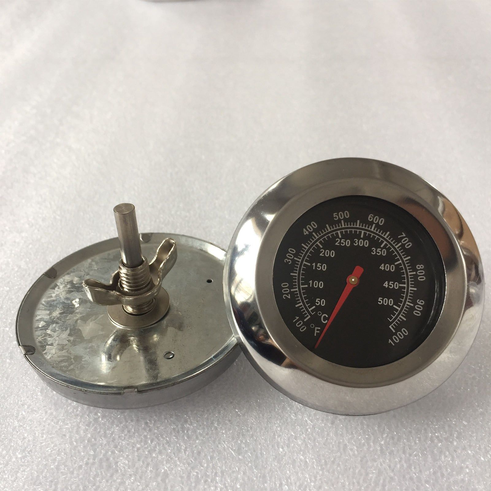 Grill Thermometer Alloy Steel High Accuracy M10 Thread Clear Scale Easy view 10