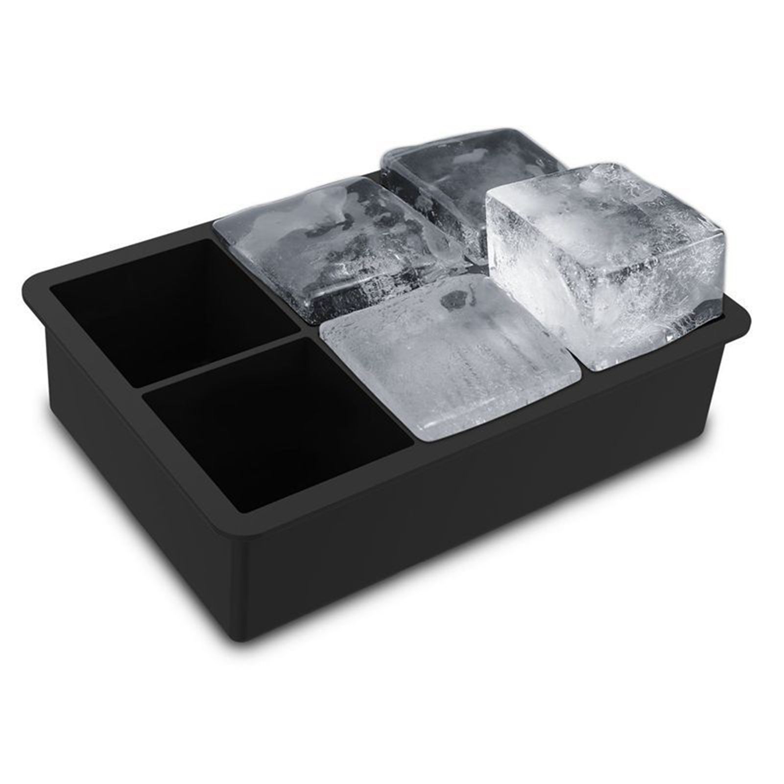 Ice Cube Tray 6 Grids Easy Release Silicone Square and Round with Lid Ice Cube view 6