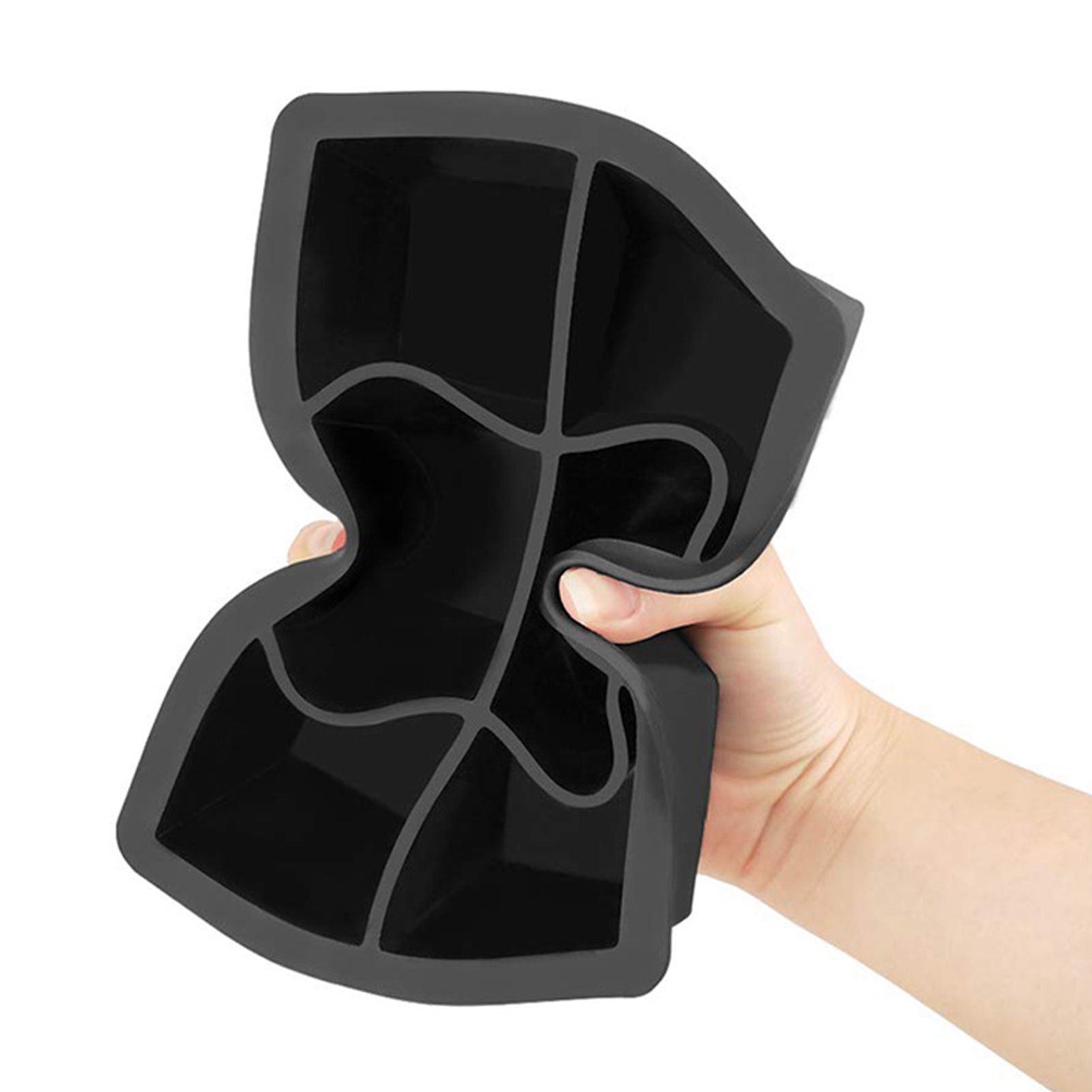 Ice Cube Tray 6 Grids Easy Release Silicone Square and Round with Lid Ice Cube view 12