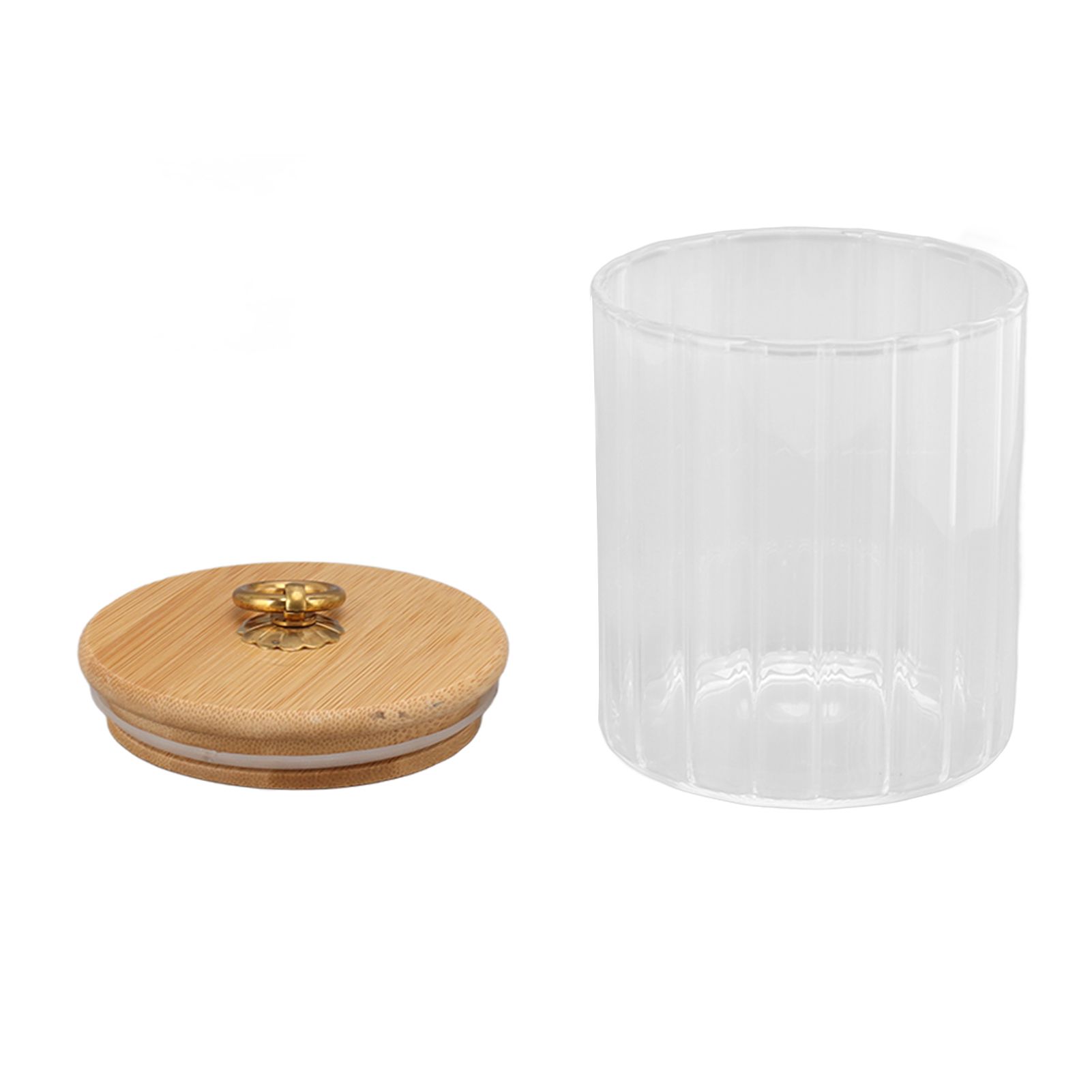 Food Storage Jar Clear Glass Canning Jar Moisture Proof with Sealed Lid for view 3
