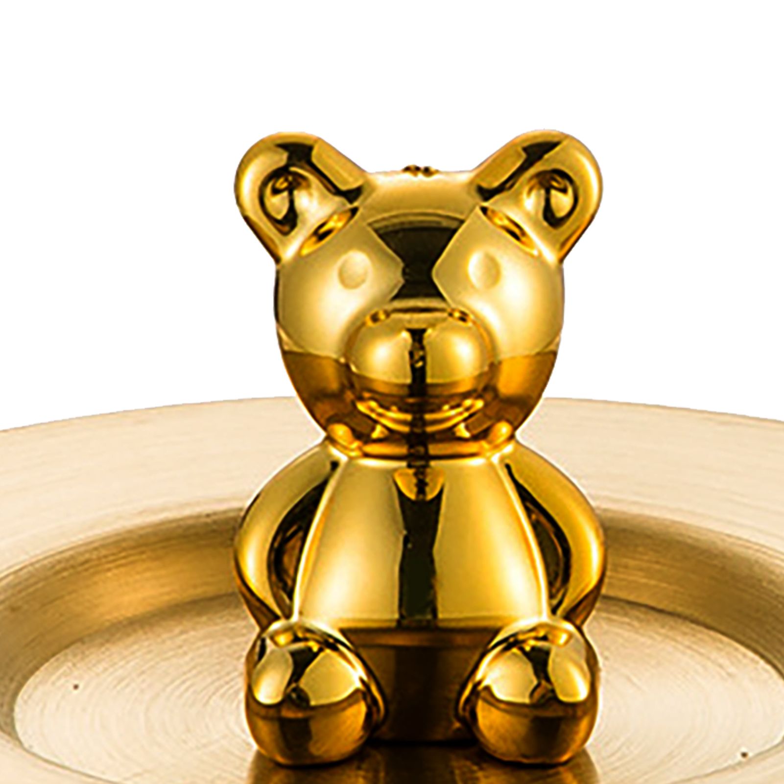 Cute Bear Cup Cover Stainless Steel Dustproof Rounded Edges Glossy Surface view 8