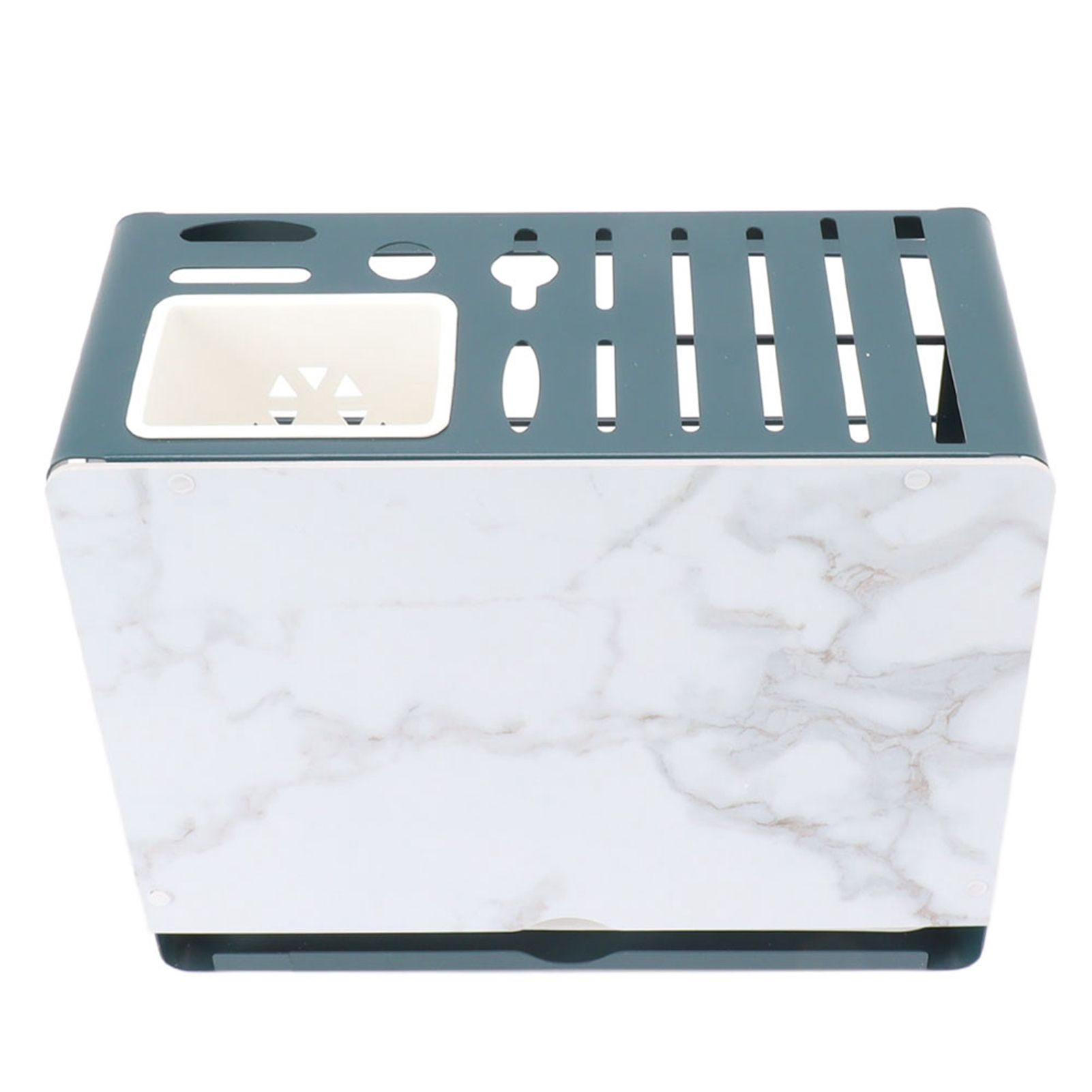 Multifunctional Knife Blocks with White Plate Cutting Board Pot Lid Holder for view 6