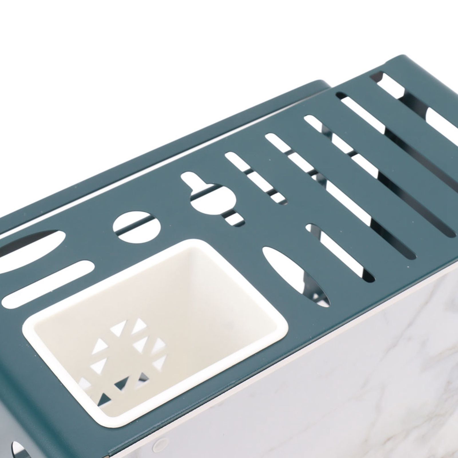 Multifunctional Knife Blocks with White Plate Cutting Board Pot Lid Holder for view 14