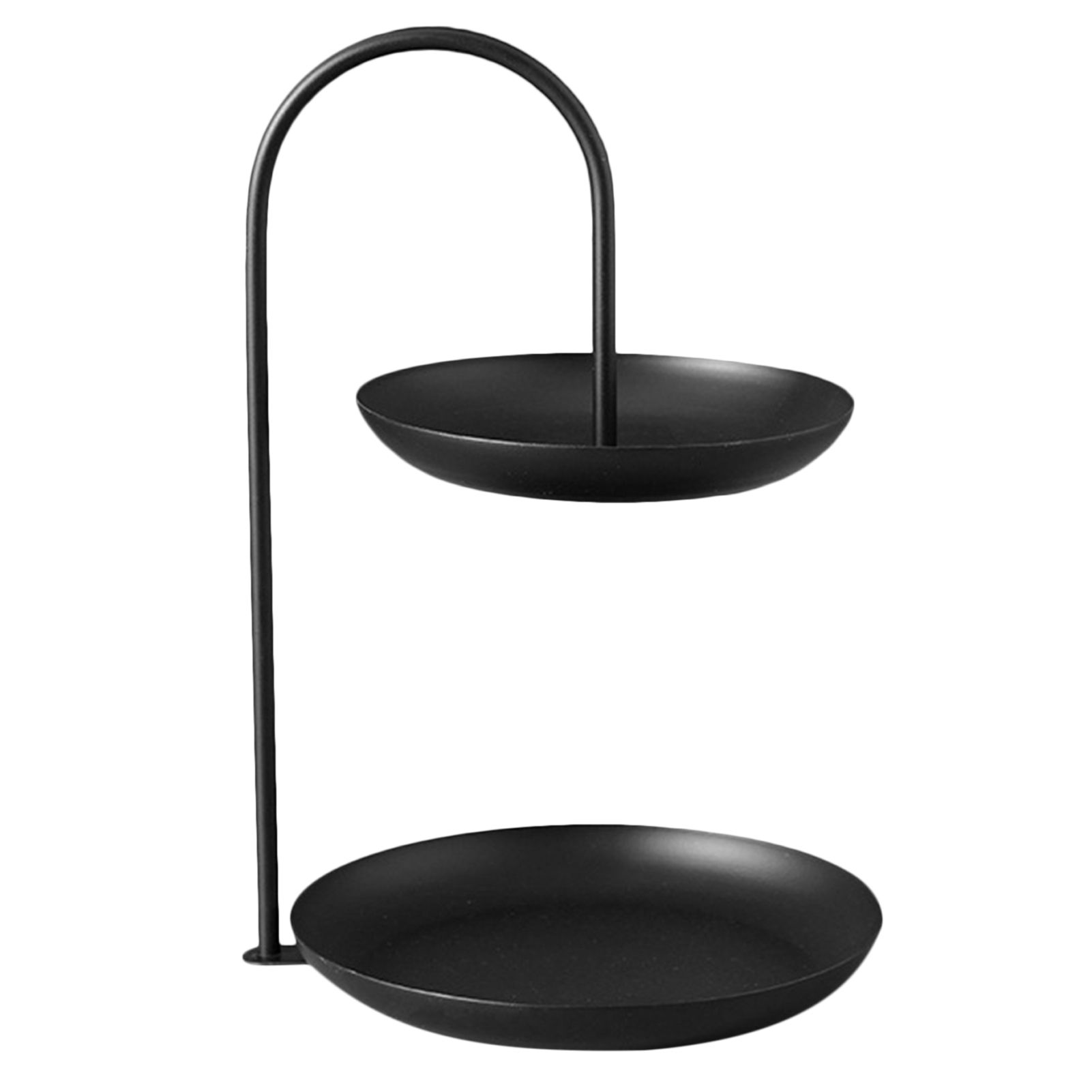 2 Tier Iron Fruit Serving Tray Waterproof Multi Tier Storage Platter for