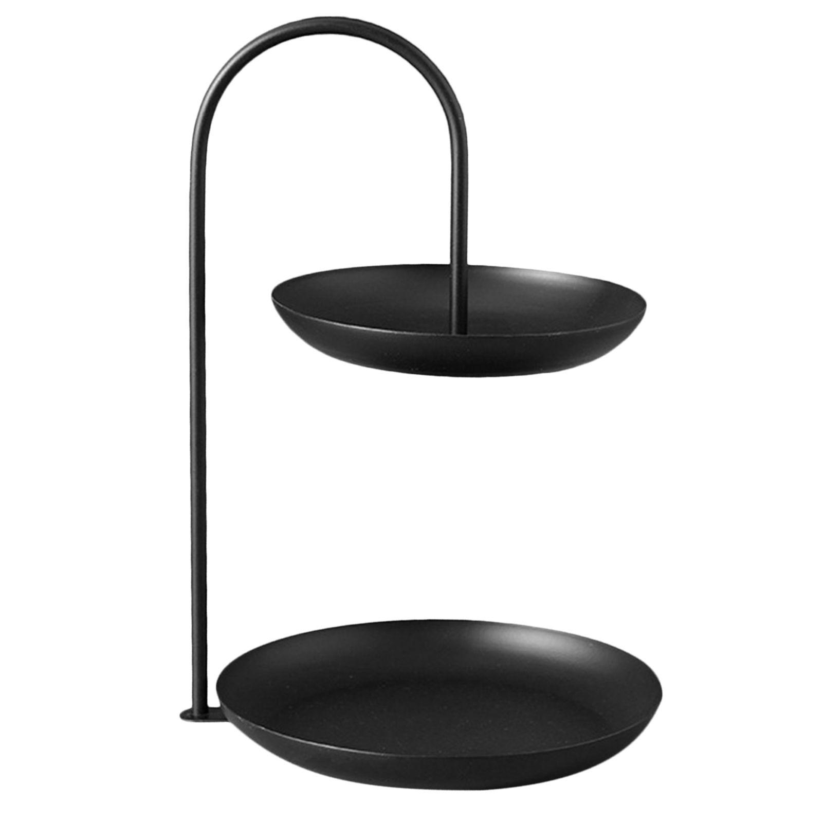 2 Tier Iron Fruit Serving Tray Waterproof Multi Tier Storage Platter for view 2