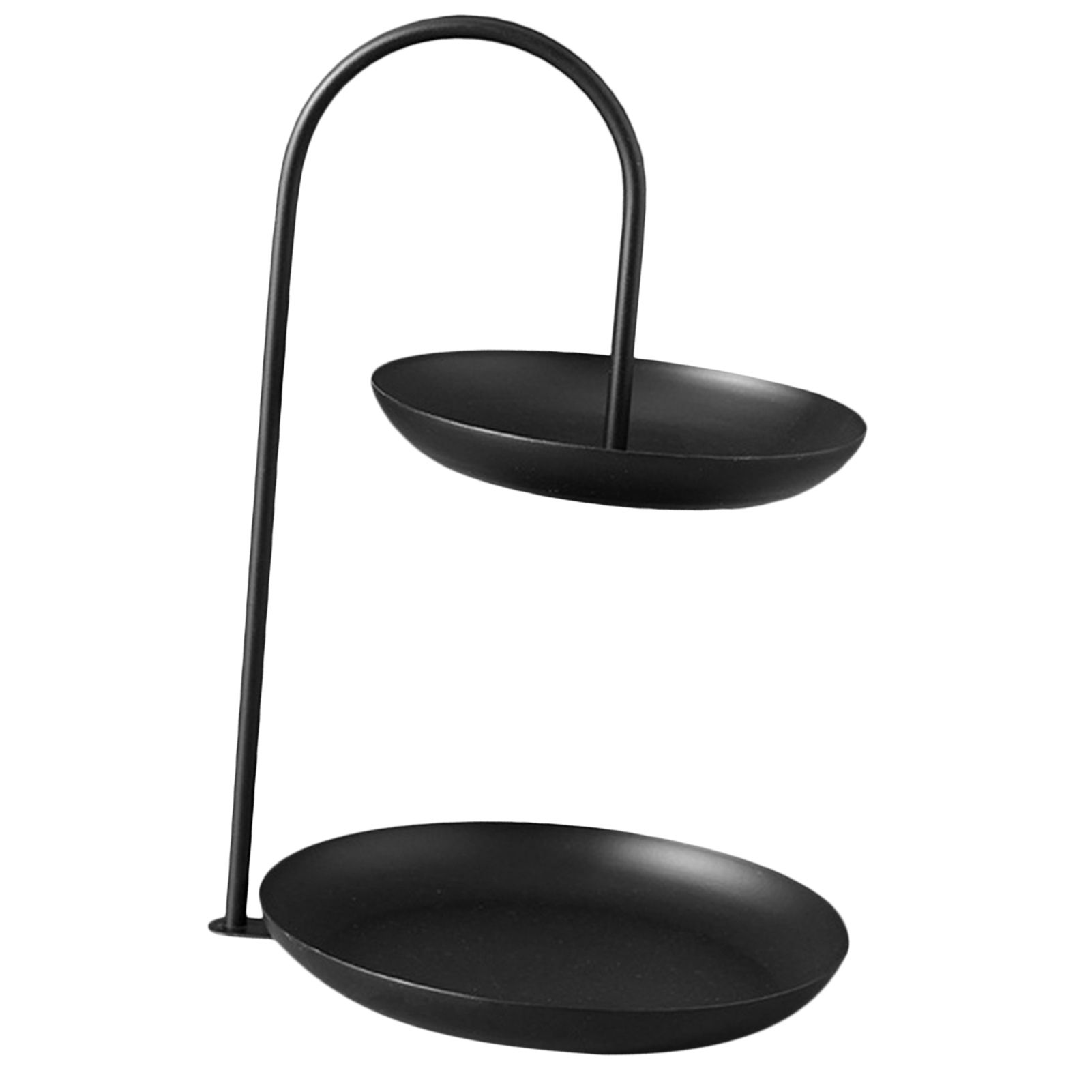 2 Tier Iron Fruit Serving Tray Waterproof Multi Tier Storage Platter for view 3