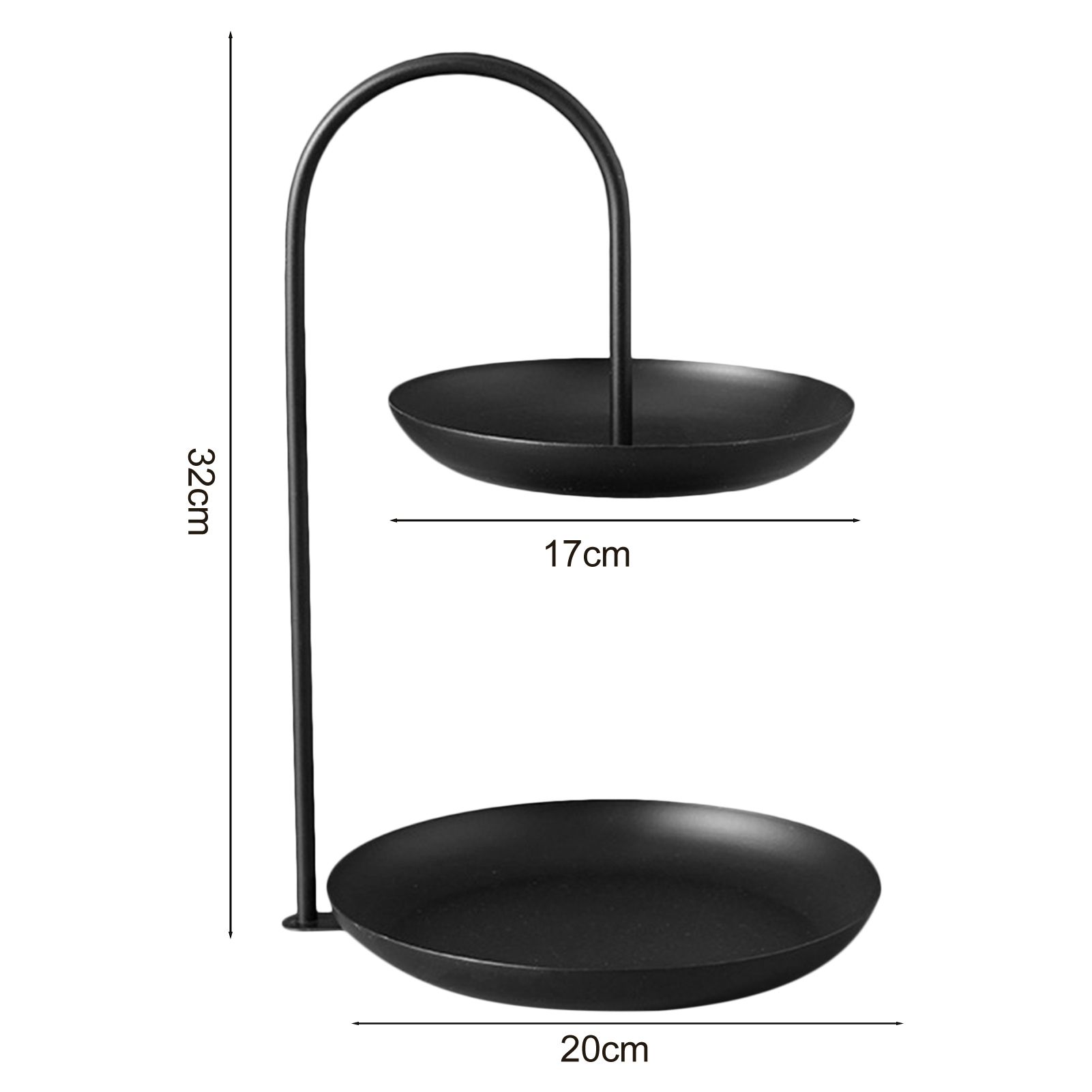 2 Tier Iron Fruit Serving Tray Waterproof Multi Tier Storage Platter for view 10