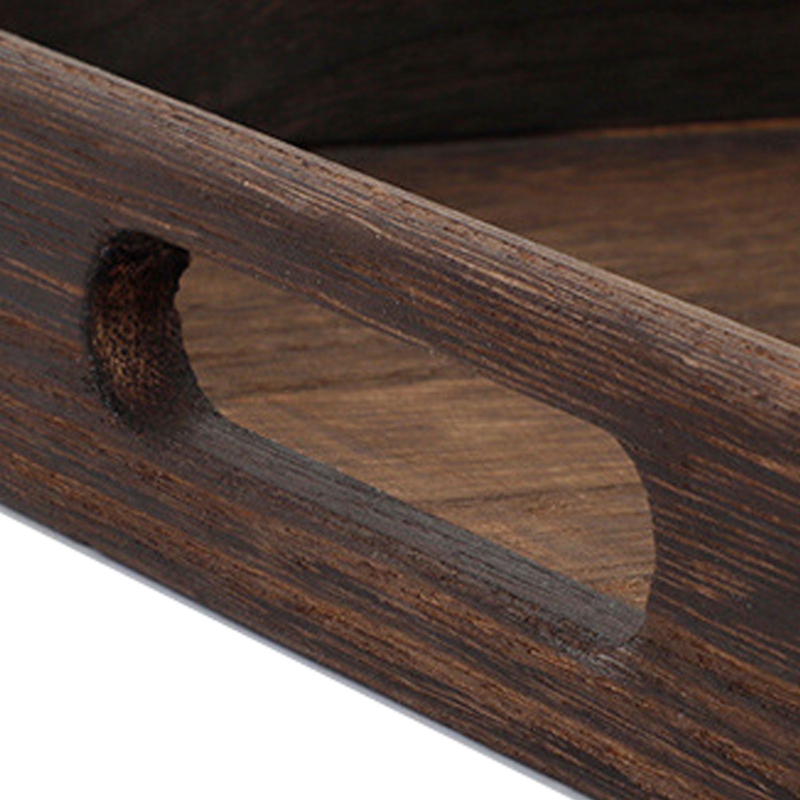 Wood Tea Tray Fade Resistant Exquisite Retro Reinforced Rectangular Tea view 8