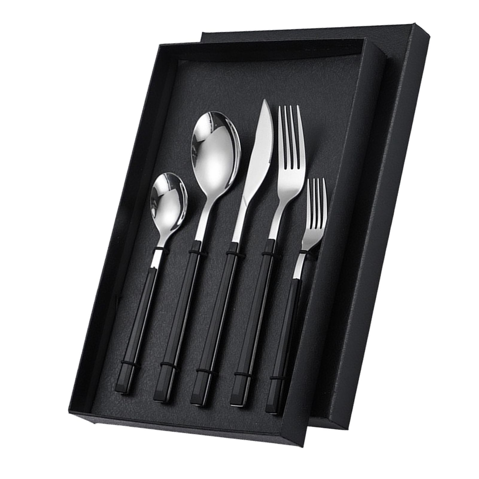 Tableware Cutlery Set Stainless Steel Dinner Knives Forks Spoons Eating view 4
