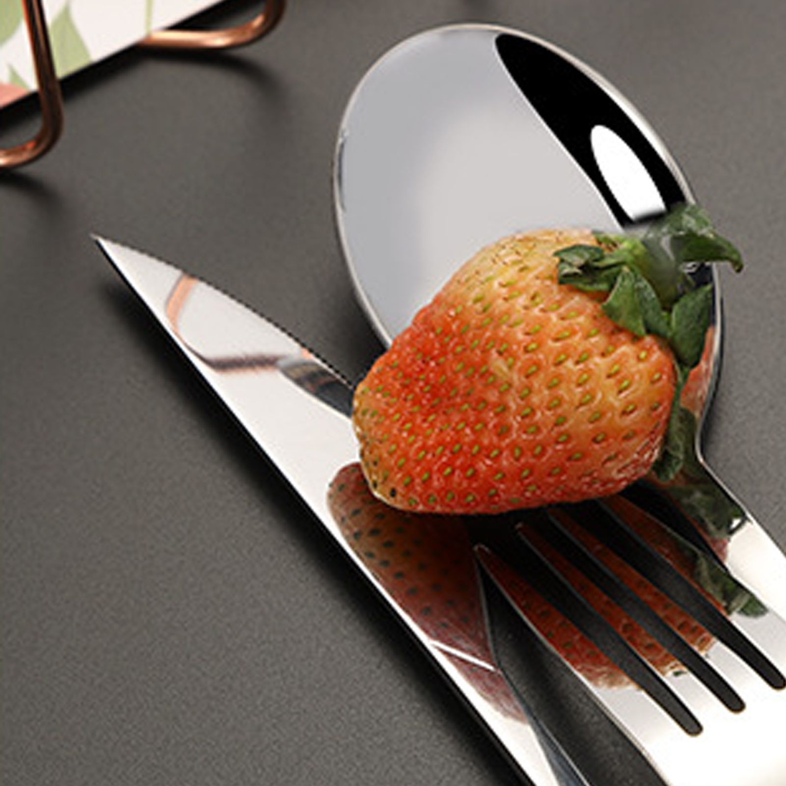 Tableware Cutlery Set Stainless Steel Dinner Knives Forks Spoons Eating view 8