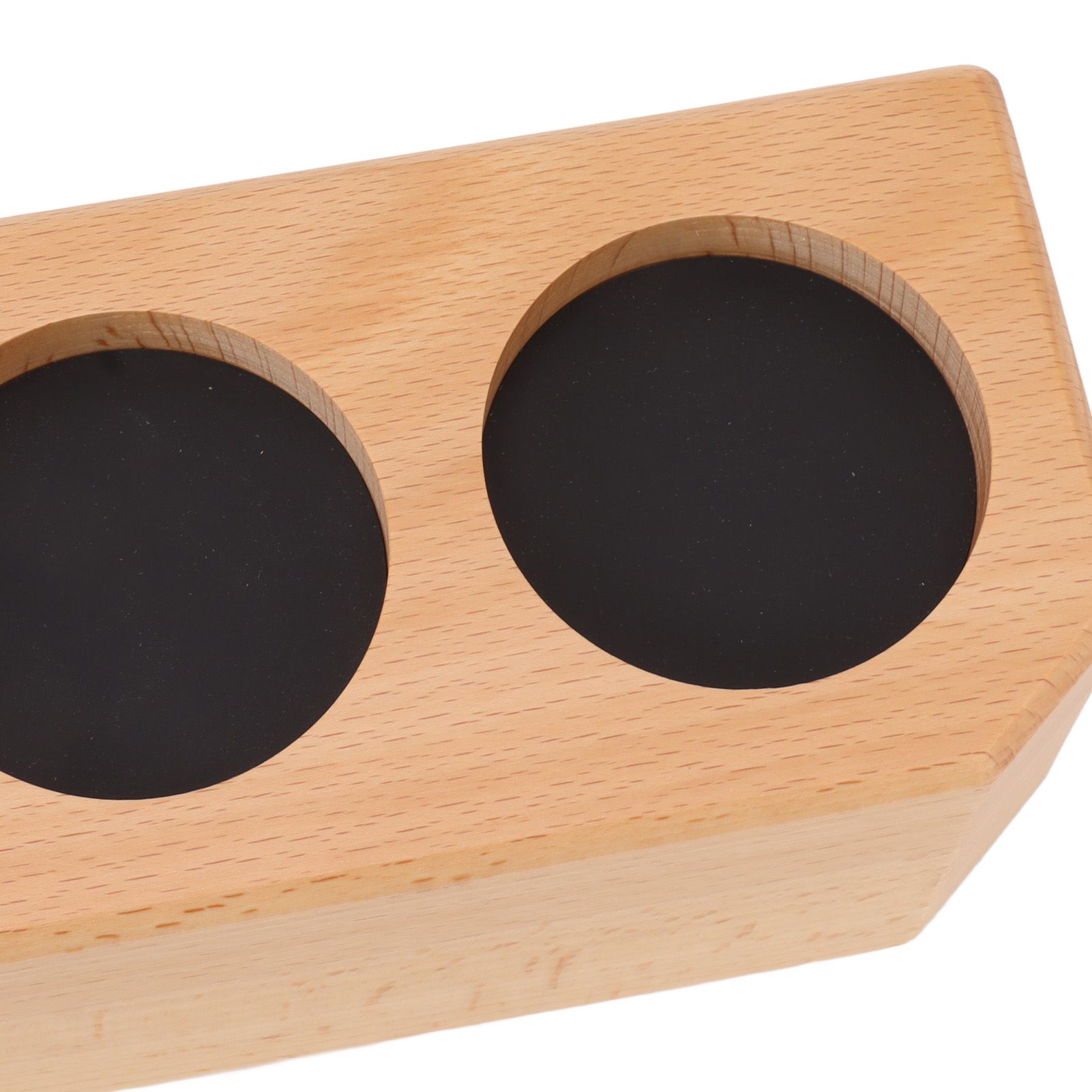 Tamping Station Beech Wood Tamper Mat Stand with Anti Slip Pad for Coffee Bar view 14