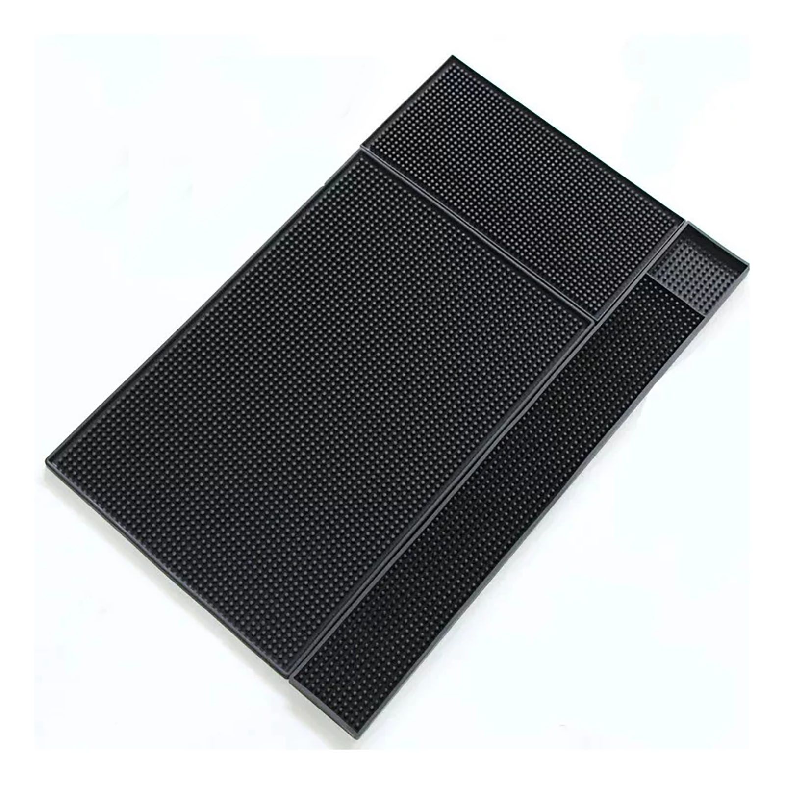 Bar Mat PVC Heat Insulation Drain Pad Black Bar Countertop Spill Mat for Bar view 3