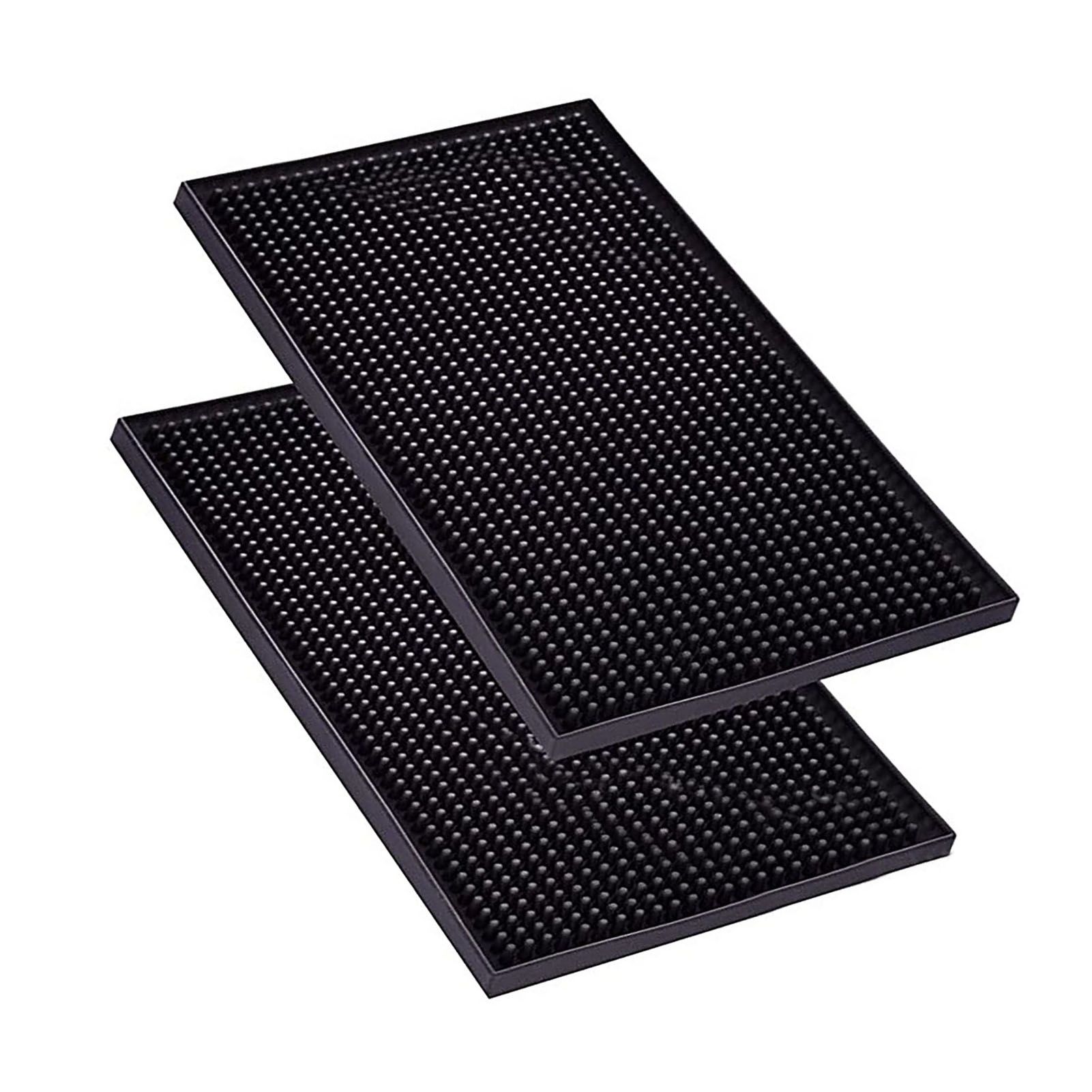 Bar Mat PVC Heat Insulation Drain Pad Black Bar Countertop Spill Mat for Bar view 7