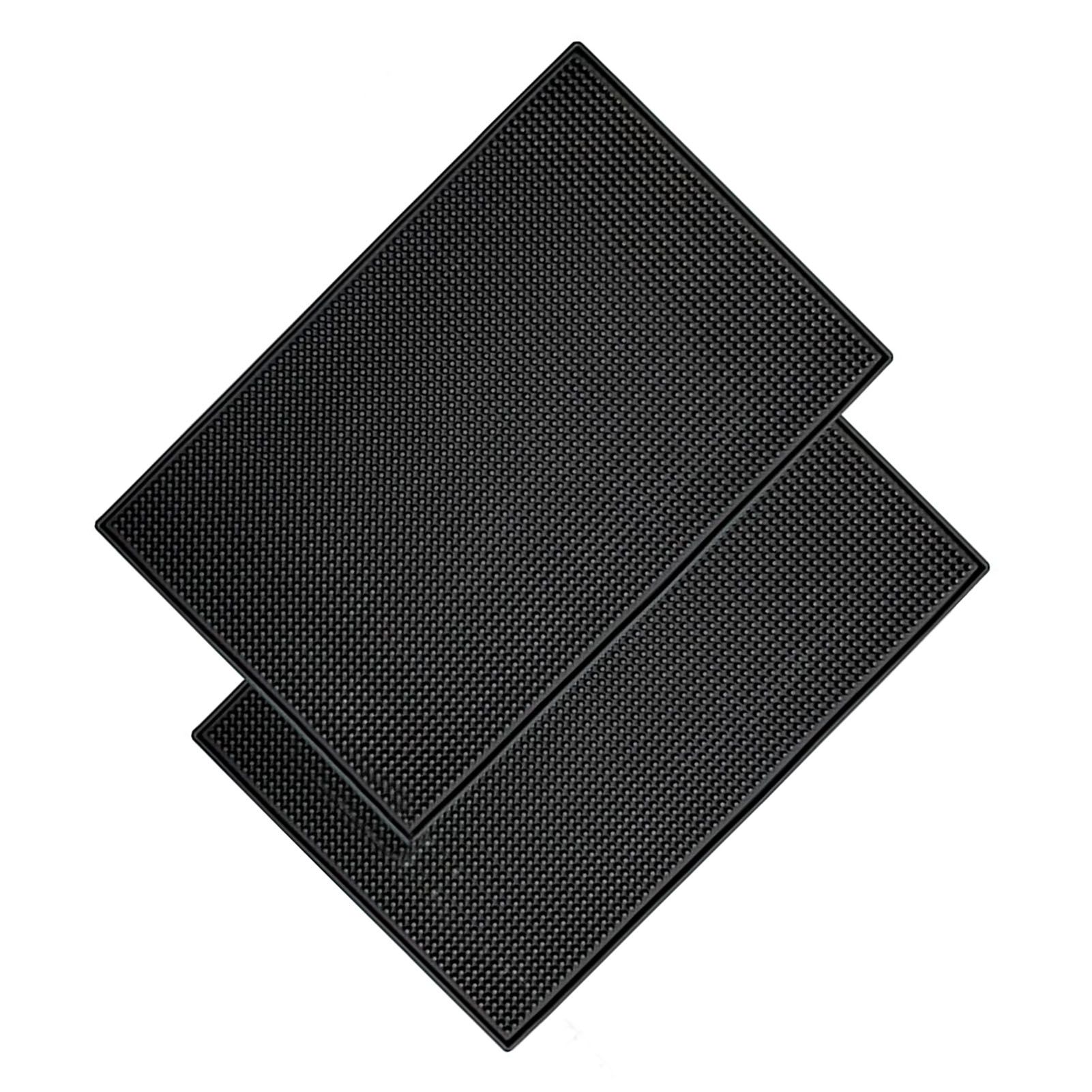 Bar Mat PVC Heat Insulation Drain Pad Black Bar Countertop Spill Mat for Bar view 8