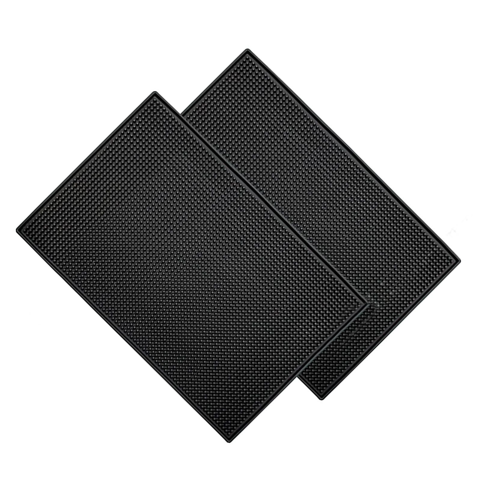 Bar Mat PVC Heat Insulation Drain Pad Black Bar Countertop Spill Mat for Bar view 9